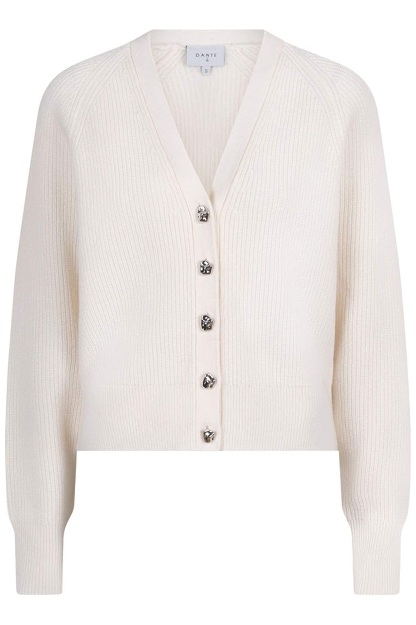 KYLE CROPPED RIB CARDIGAN BUTTER CREAM | Online Outlet | Otrium