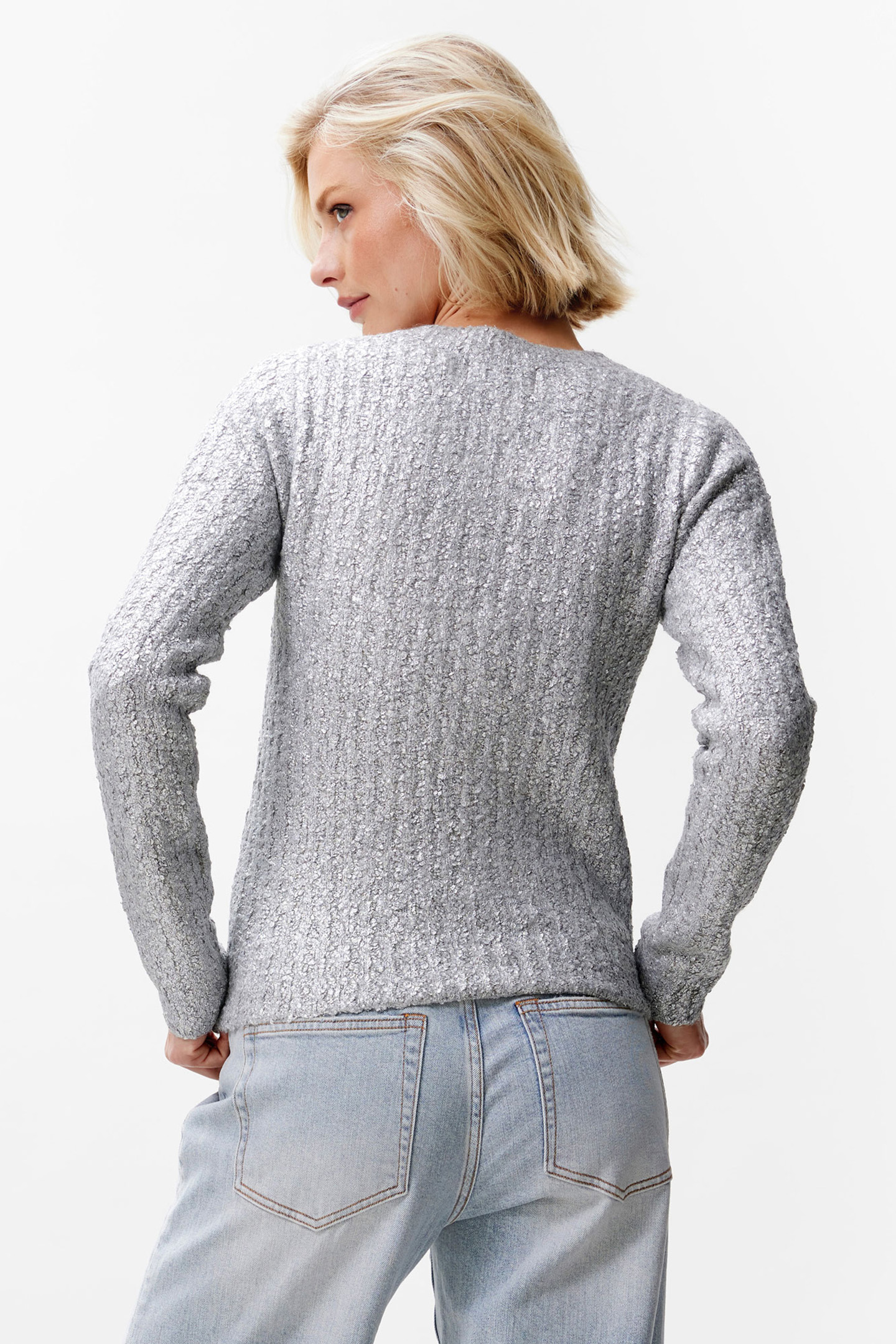 SILVER COATED KNIT SILVER 3