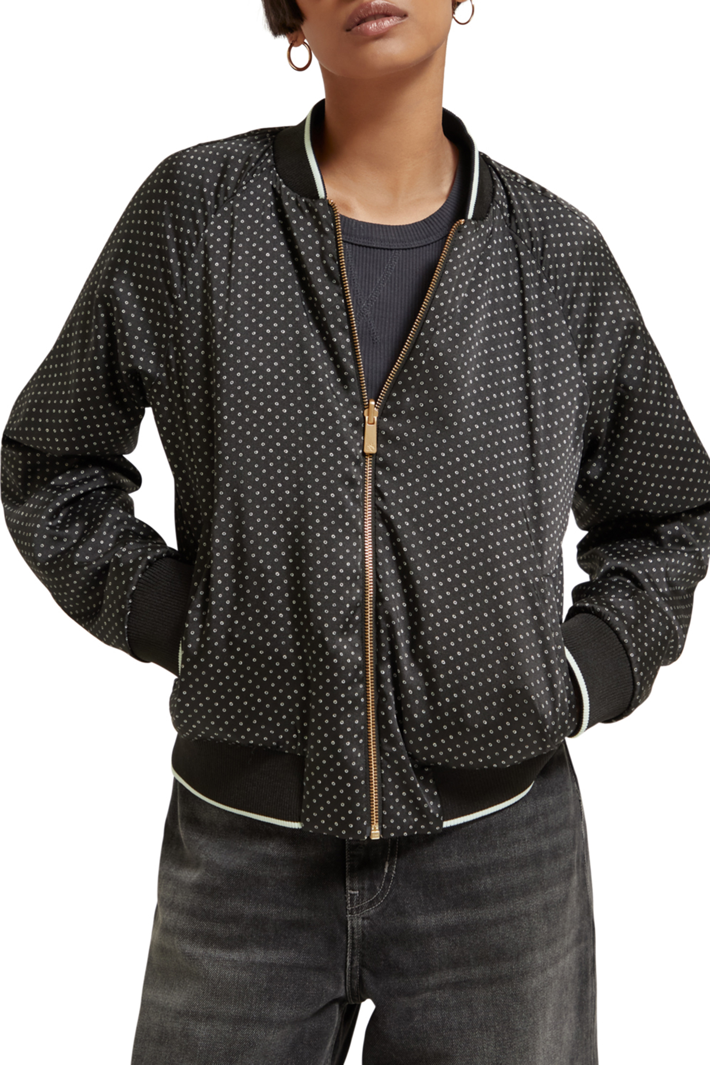 REVERSIBLE BOMBER JACKET GALAXY DYE SOFT ICE 1