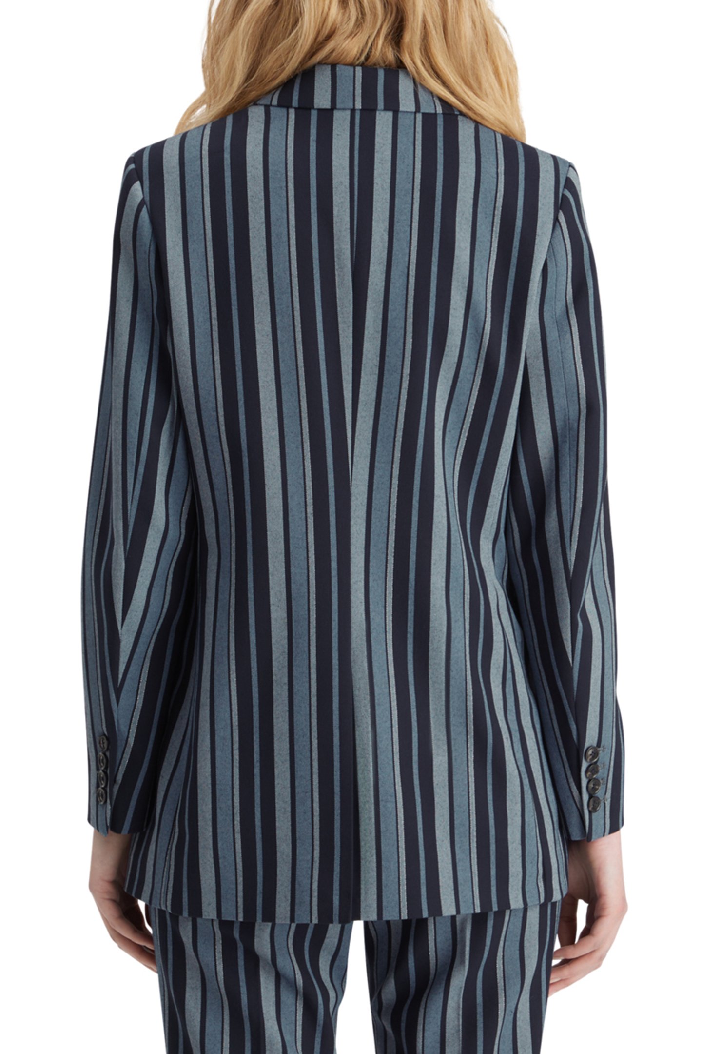 FITTED DB STRIPED BLAZER BLUE SCHOOL STRIPE 2