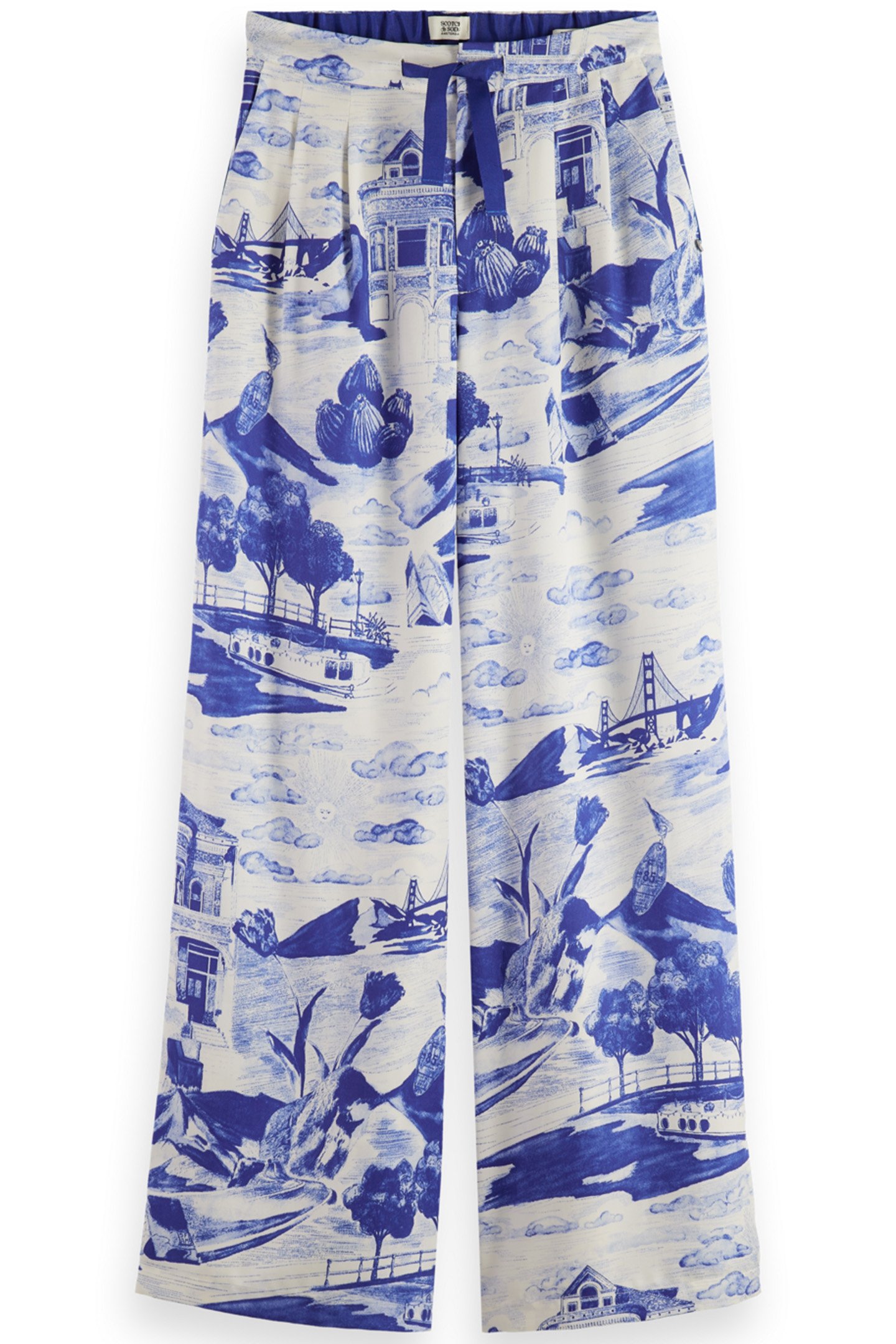 ELENI PRINTED PYJAMA PANT JOURNEY OF THE FREE MIND BLUE 4