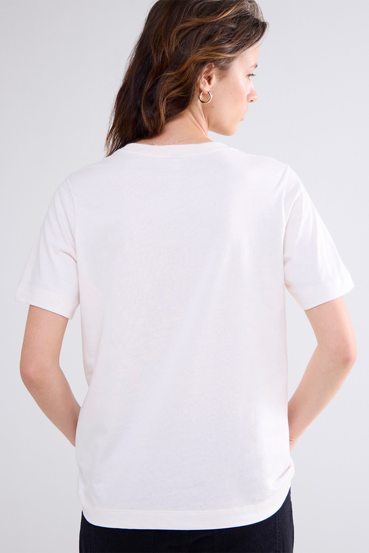 ROUND NECK T-SHIRT IVORY 2