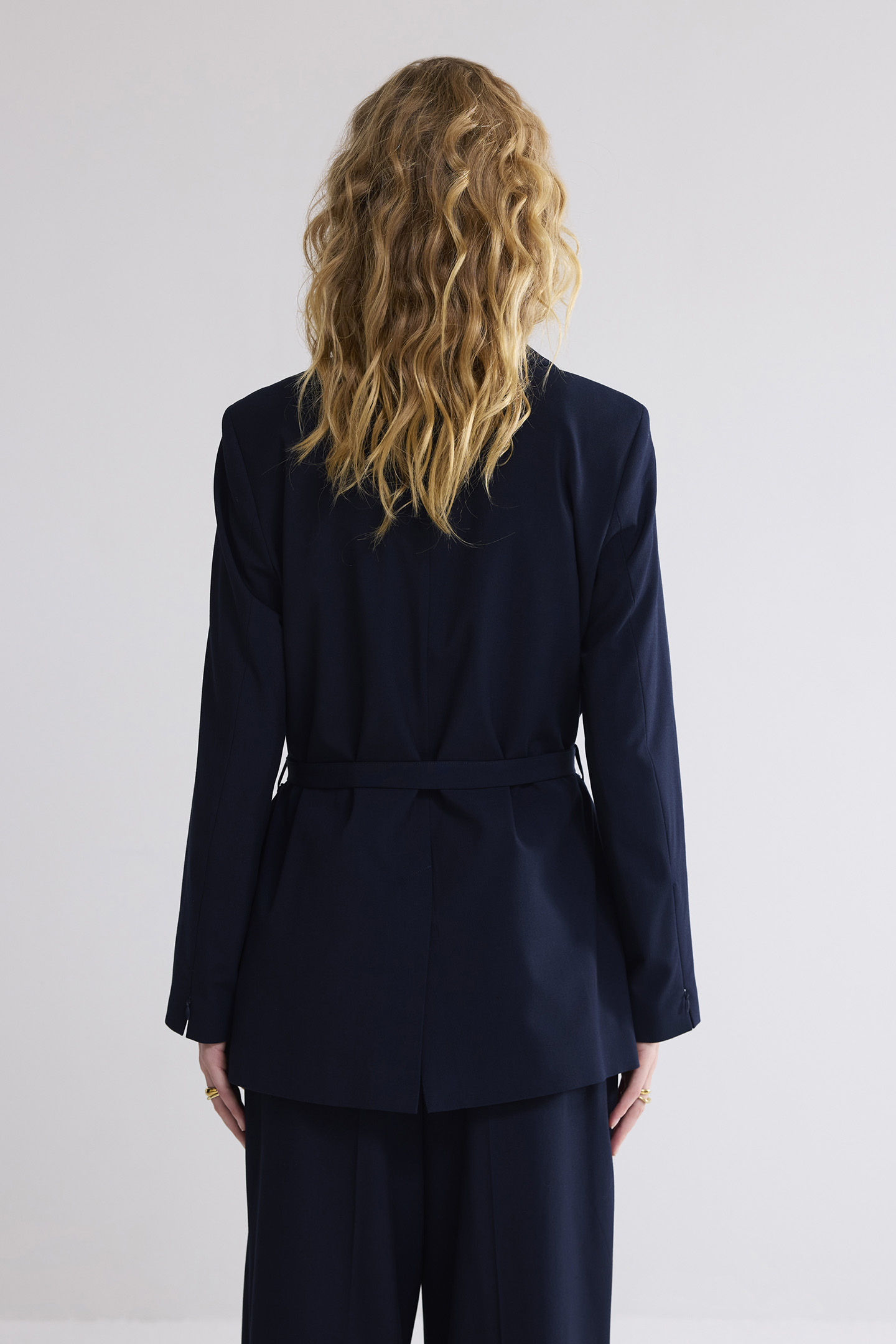 BLAZER VISCOSE BLEND STRETCH MIDNIGHT BLUE 2