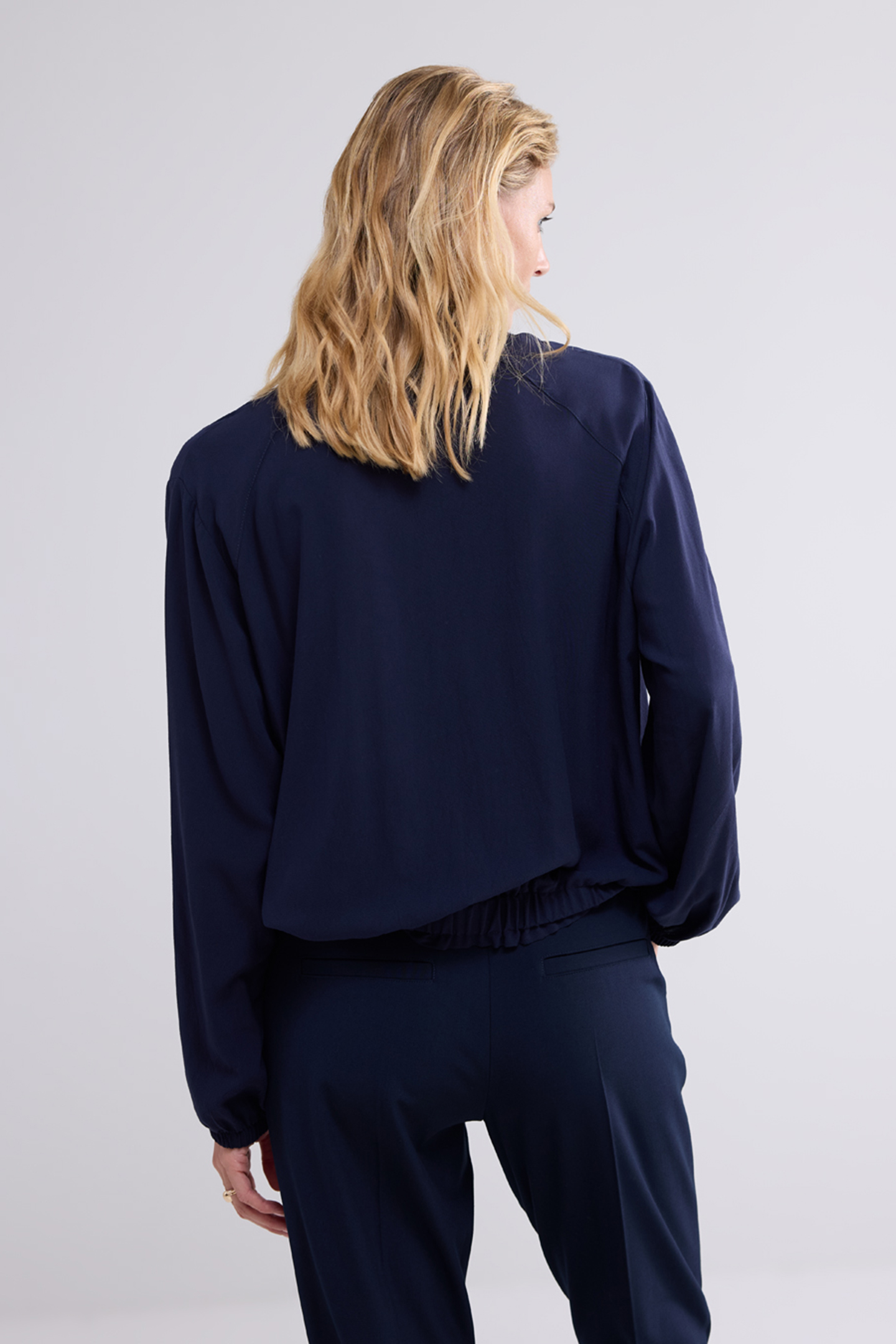 BLOUSE BLOUSON VISCOSE MIDNIGHT BLUE 2