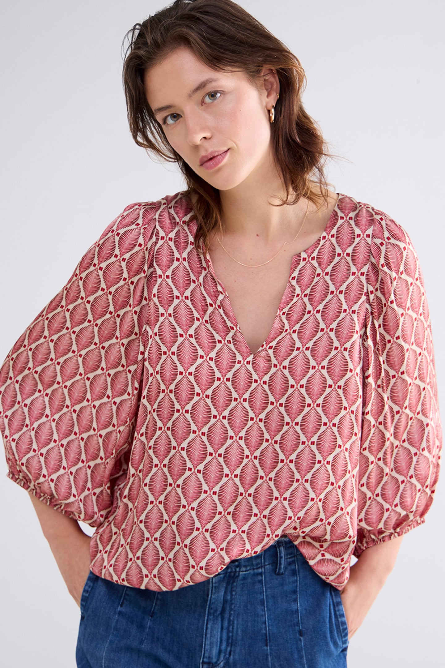 TOP ALLOVER PRINT TRUE RED 4