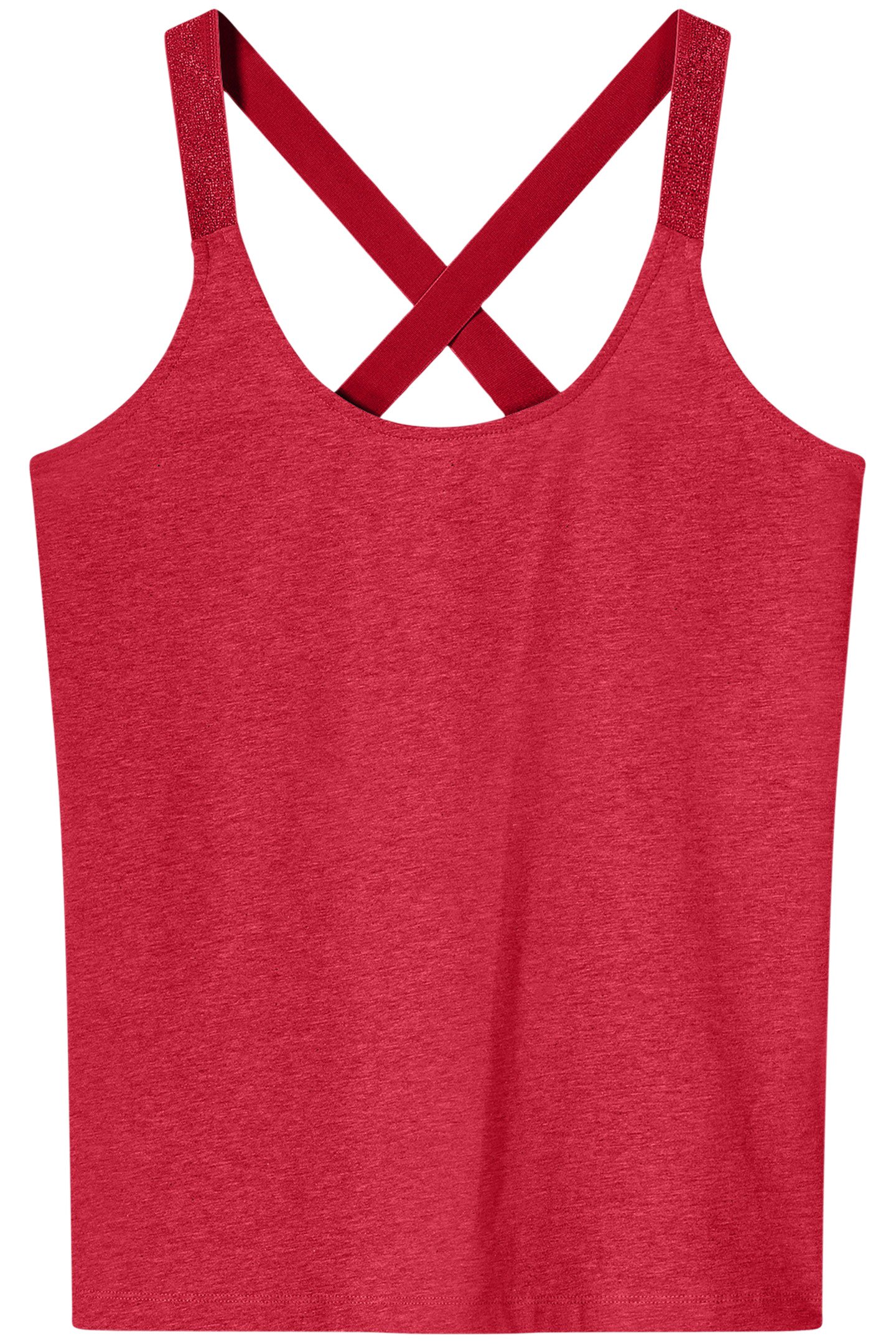 SINGLET CROSSBAND COTTON ELASTANE BASICS TRUE RED 2