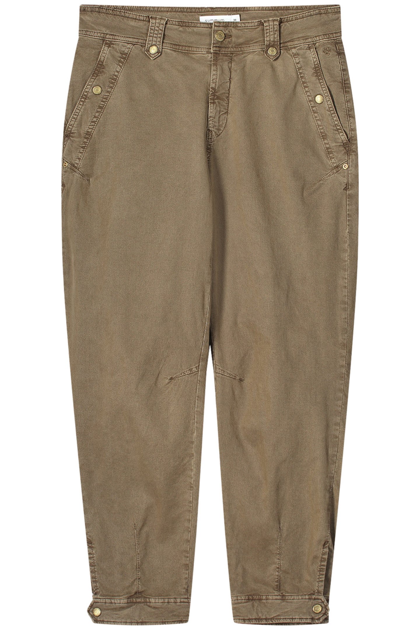 TAPERED FIT PANTS ROUGH TWILL OLIVE 3