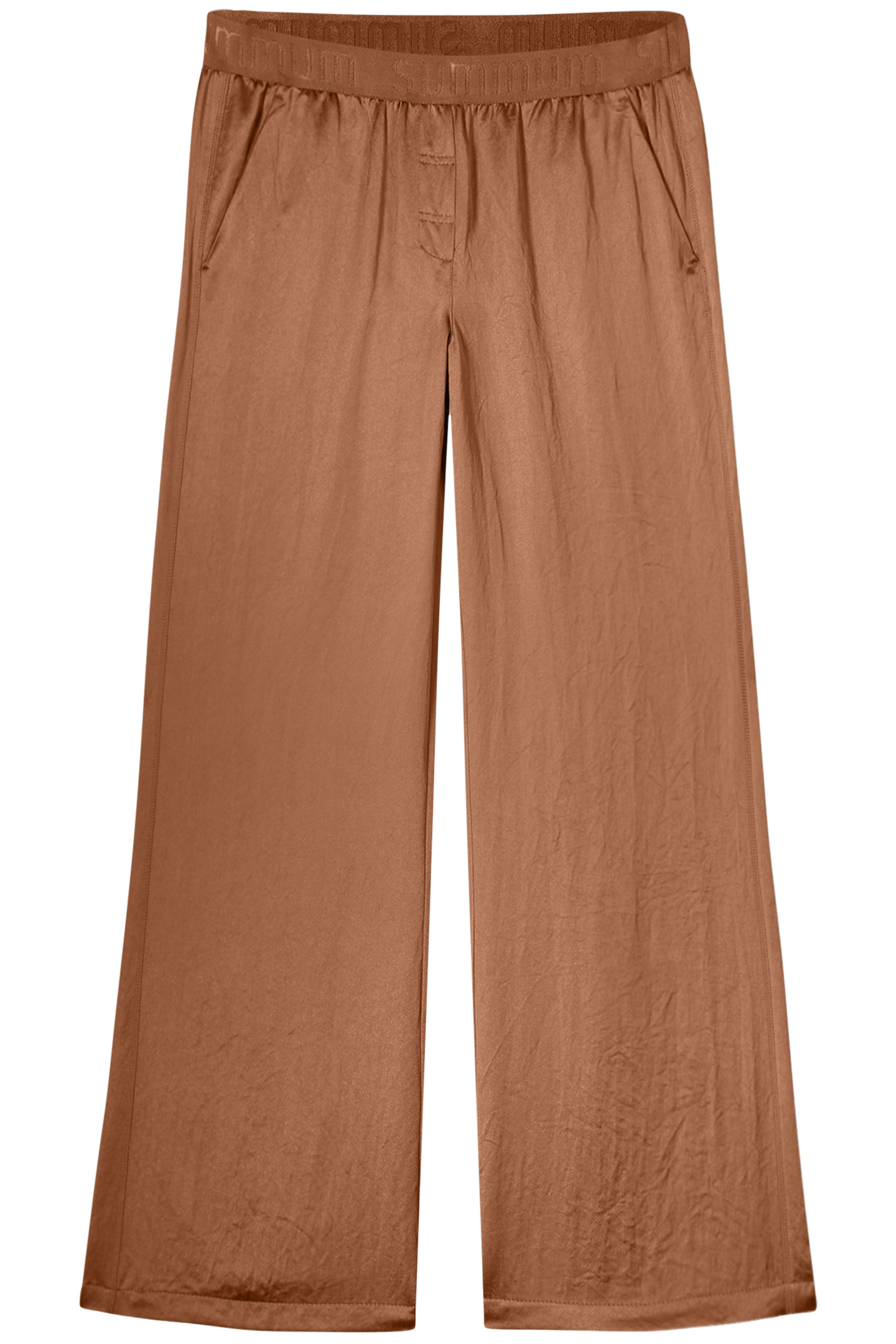TROUSERS HEAVY SILKY TOUCH CARAMEL COFFEE 3