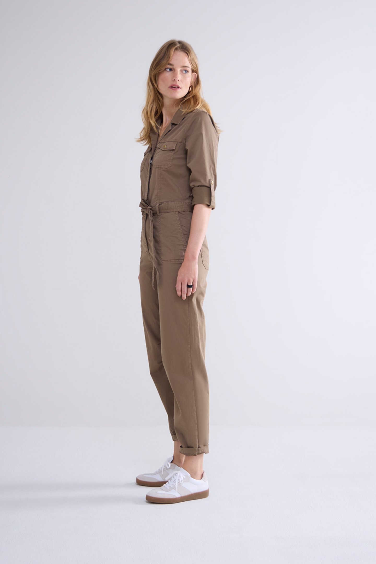 JUMPSUIT BUTTER TENCEL TWILL OLIVE 2