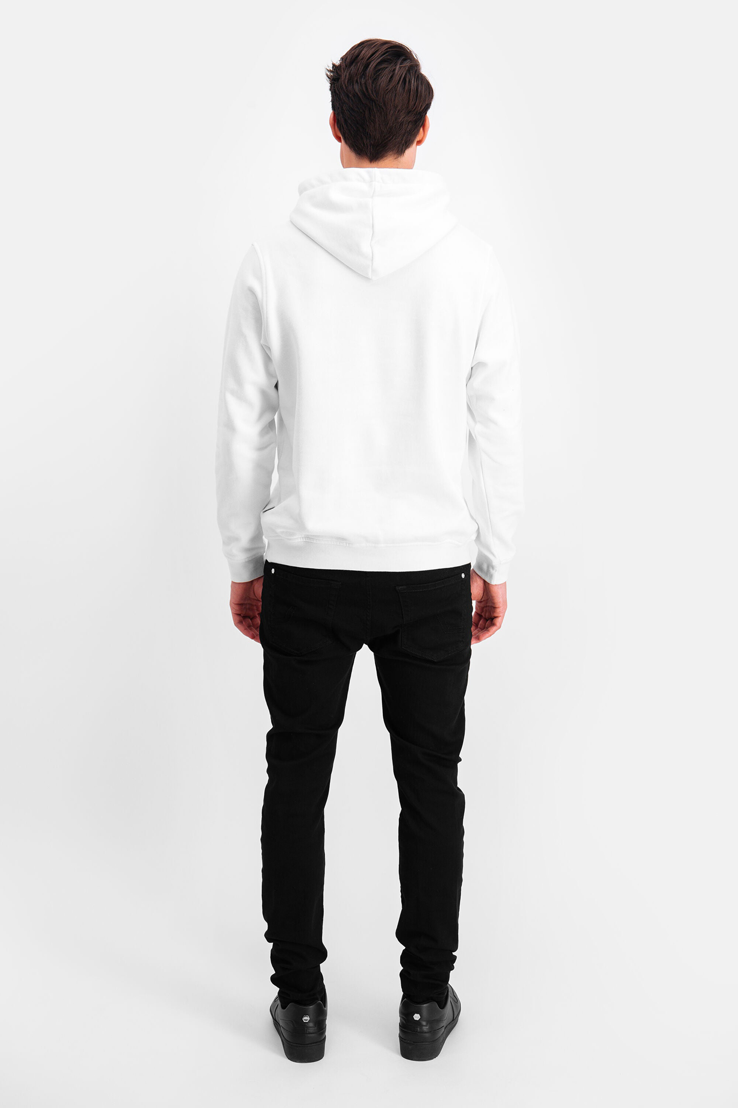 BALR. BRAND STRAIGHT HOODIE WHITE 2