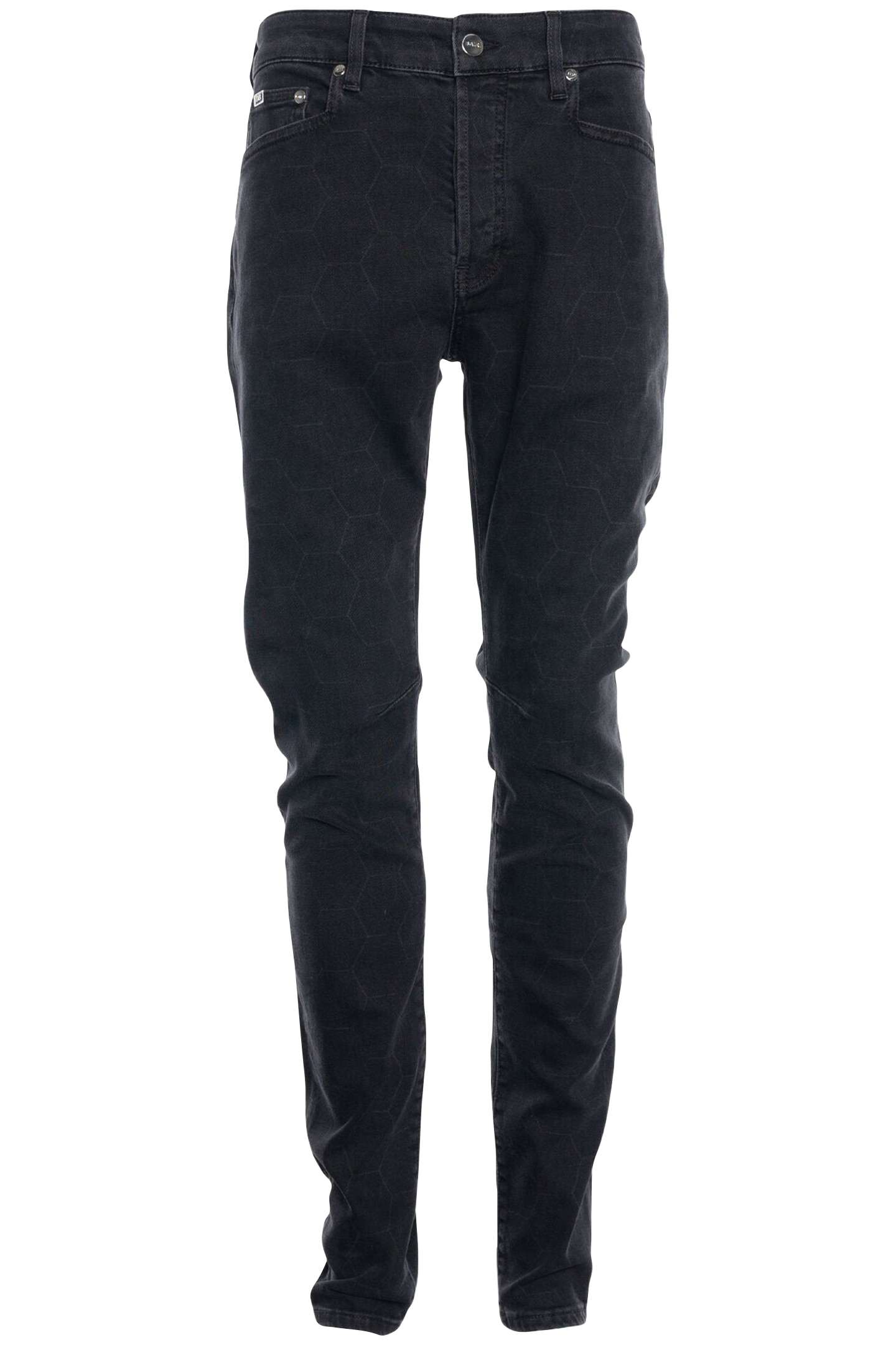 BALR. ALLOVER LASER HEXAGON JEANS SKINNY DENIM GREY 1