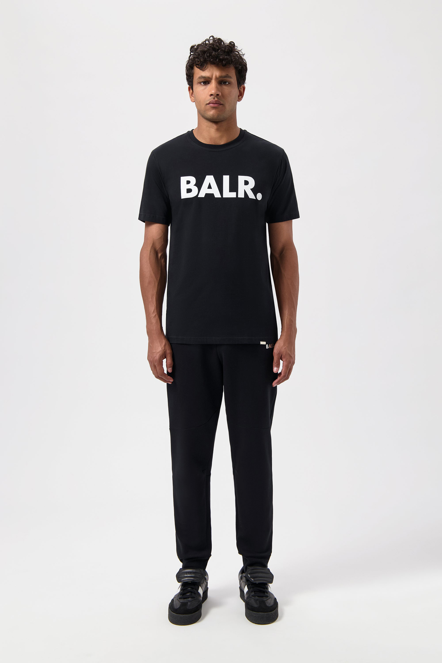 BRAND STRAIGHT T-SHIRT JET BLACK 2