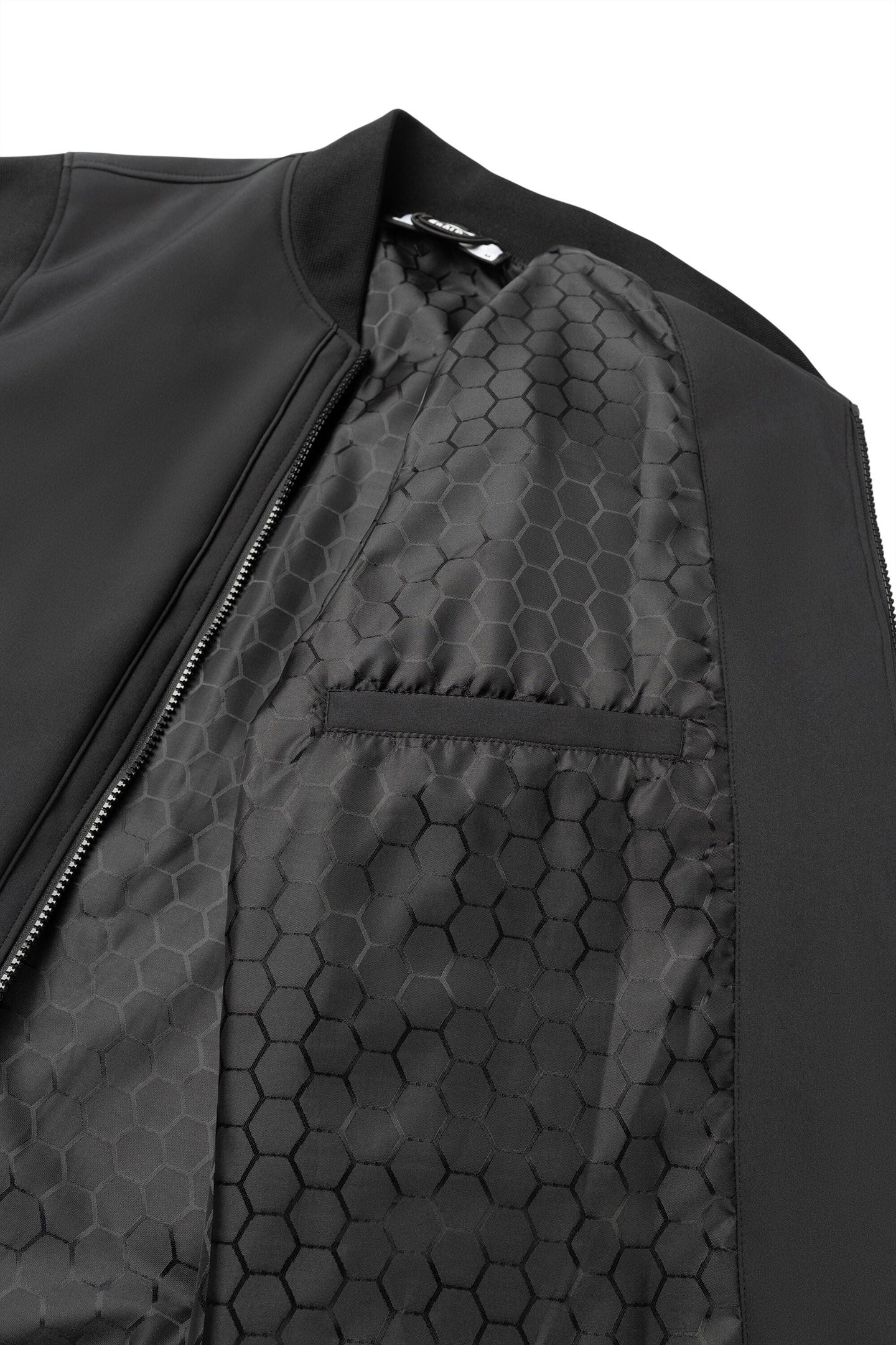 CHASE STRAIGHT BOMBER JACKET JET BLACK 6