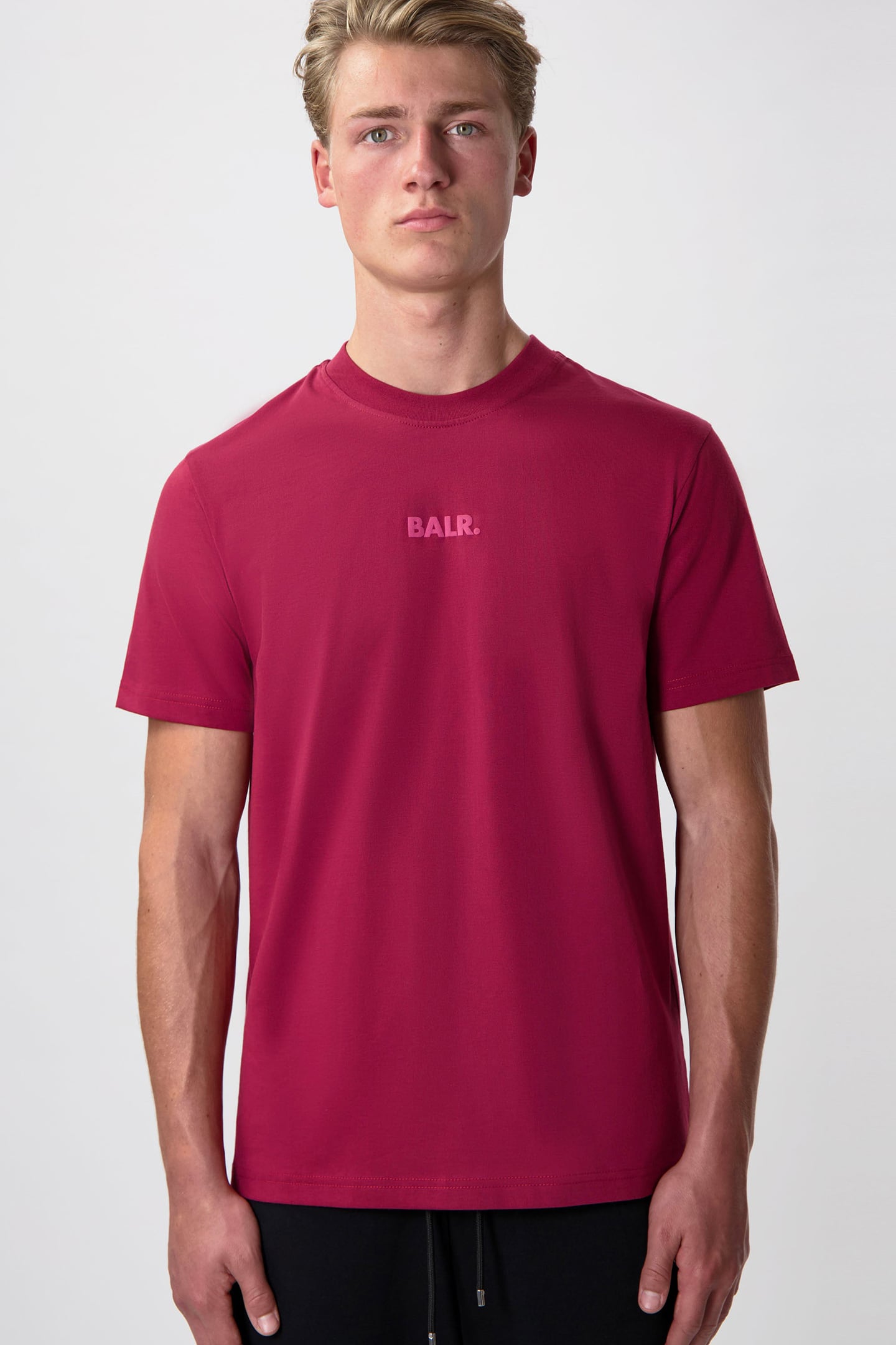 BALR. STADIUM REGULAR FIT T-SHIRT TIBETIAN RED 1