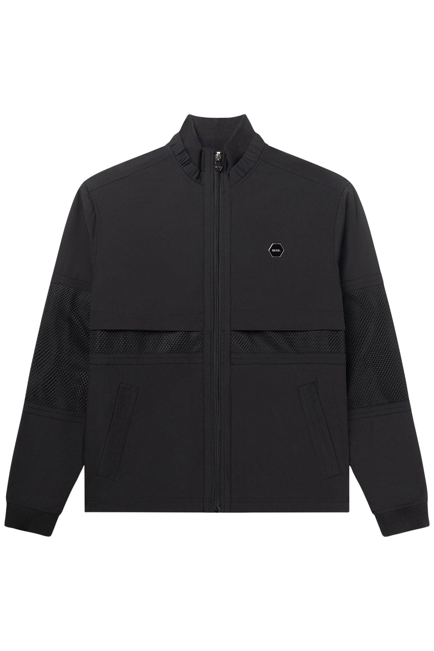 HEXLINE REGULAR FIT TRACK JACKET JET BLACK 4