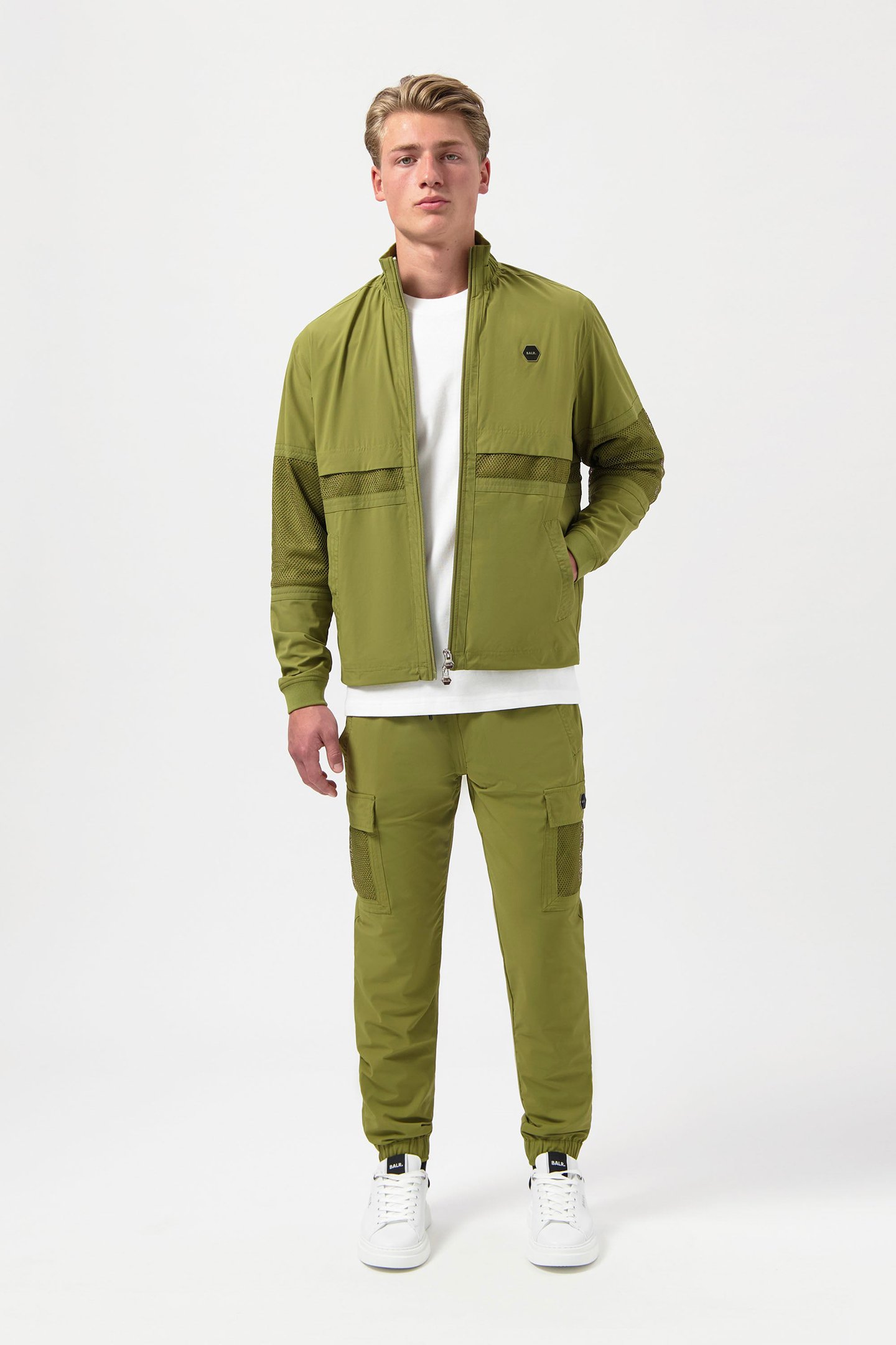 HEXLINE REGULAR FIT TRACK JACKET SPHAGNUM 5