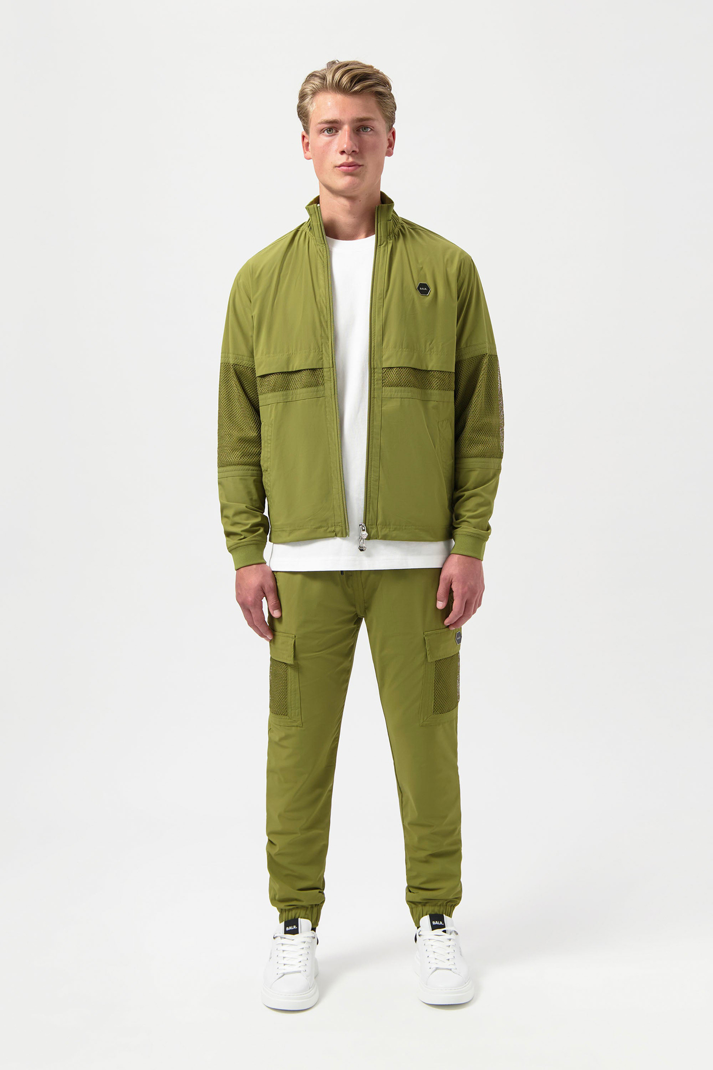HEXLINE REGULAR FIT TRACK JACKET SPHAGNUM 6