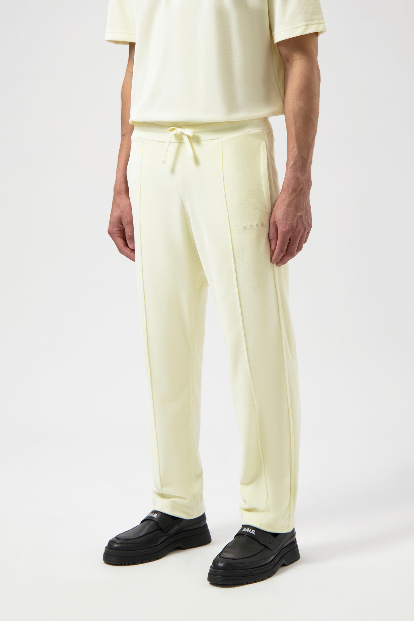 BRAND LUXE REGULAR STRAIGHT FIT PANTS WHITE SWAN 1