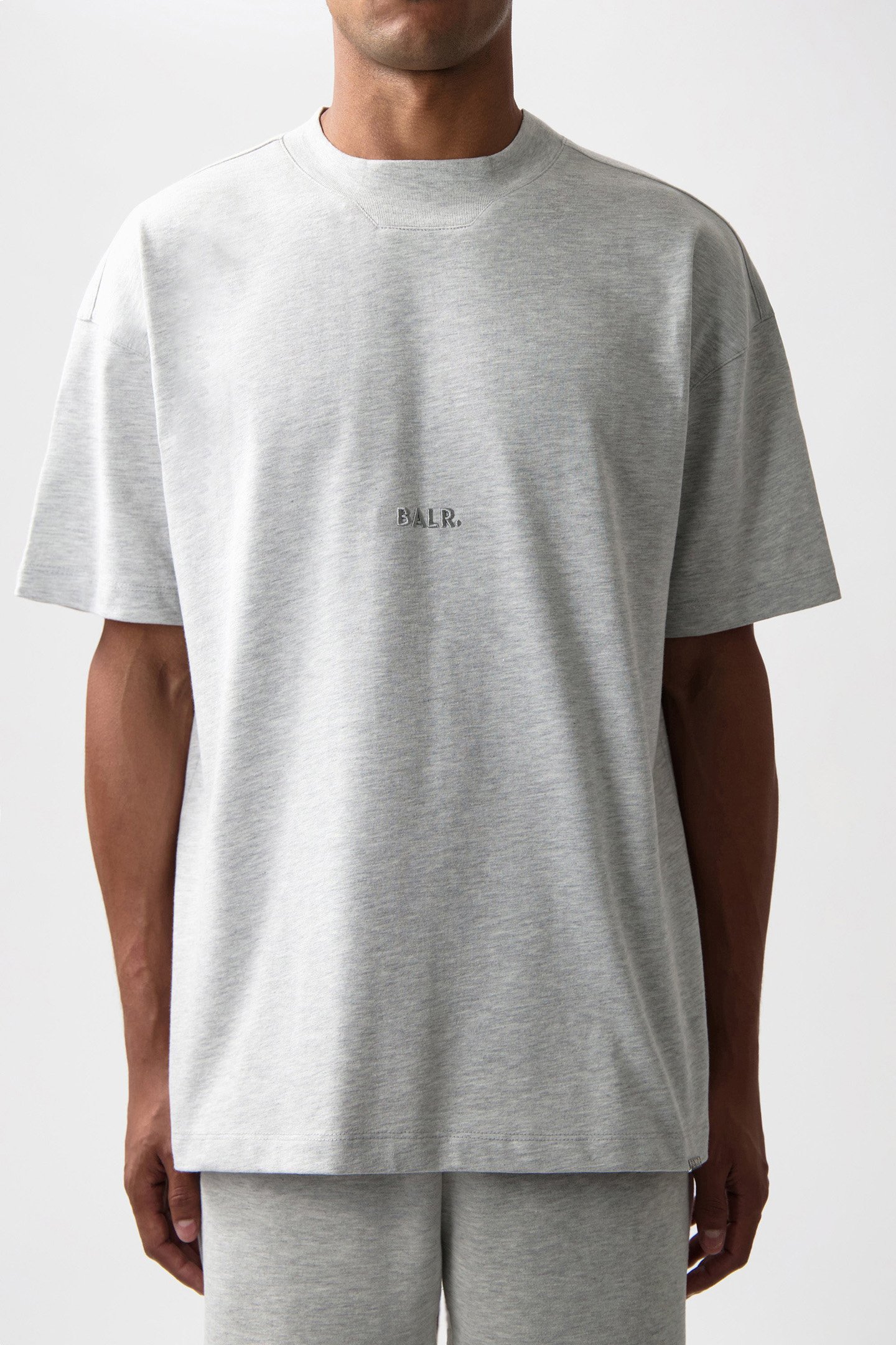 LOGO BOX T-SHIRT LT GREY MELANGE 1