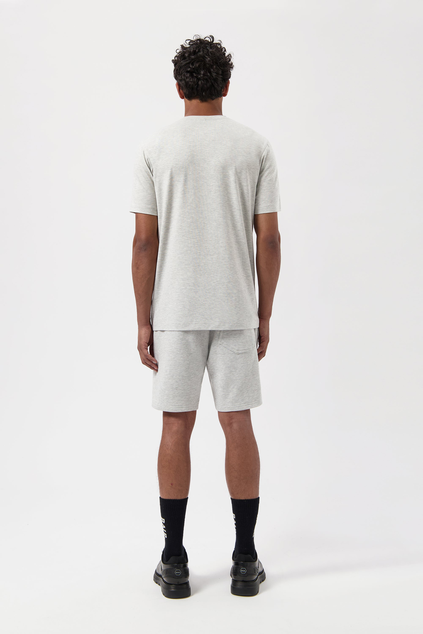 LOGO SLIM T-SHIRT LT GREY MELANGE 3