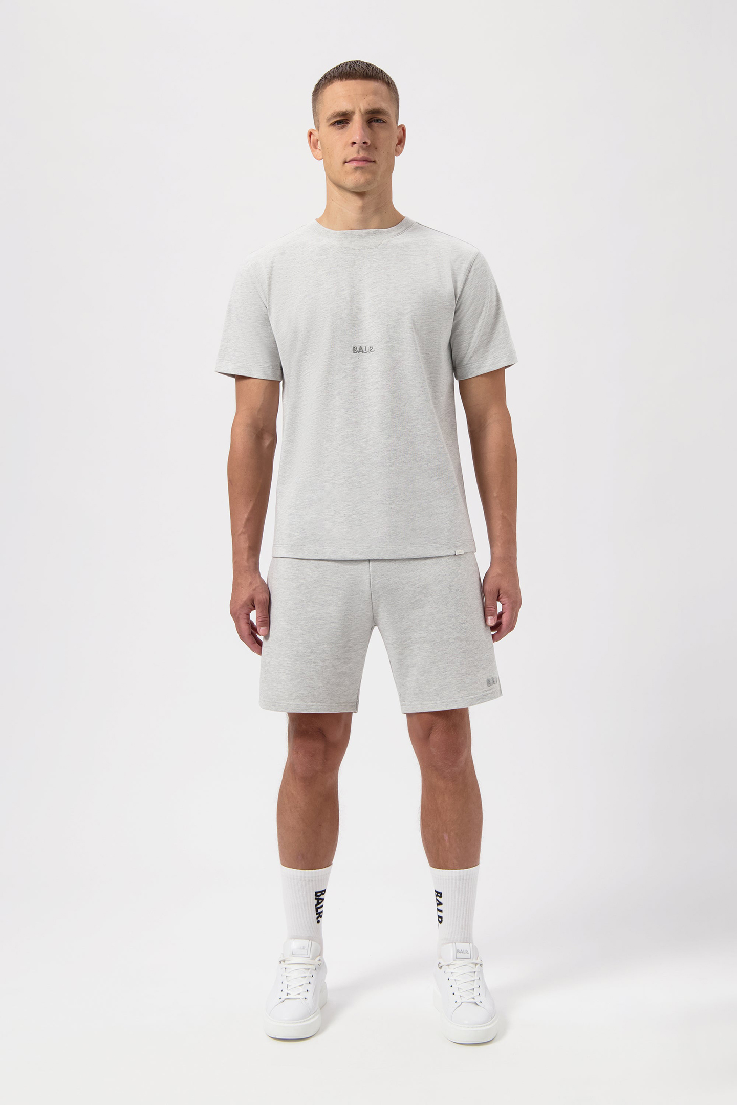 LOGO T-SHIRT LT GREY MELANGE 2