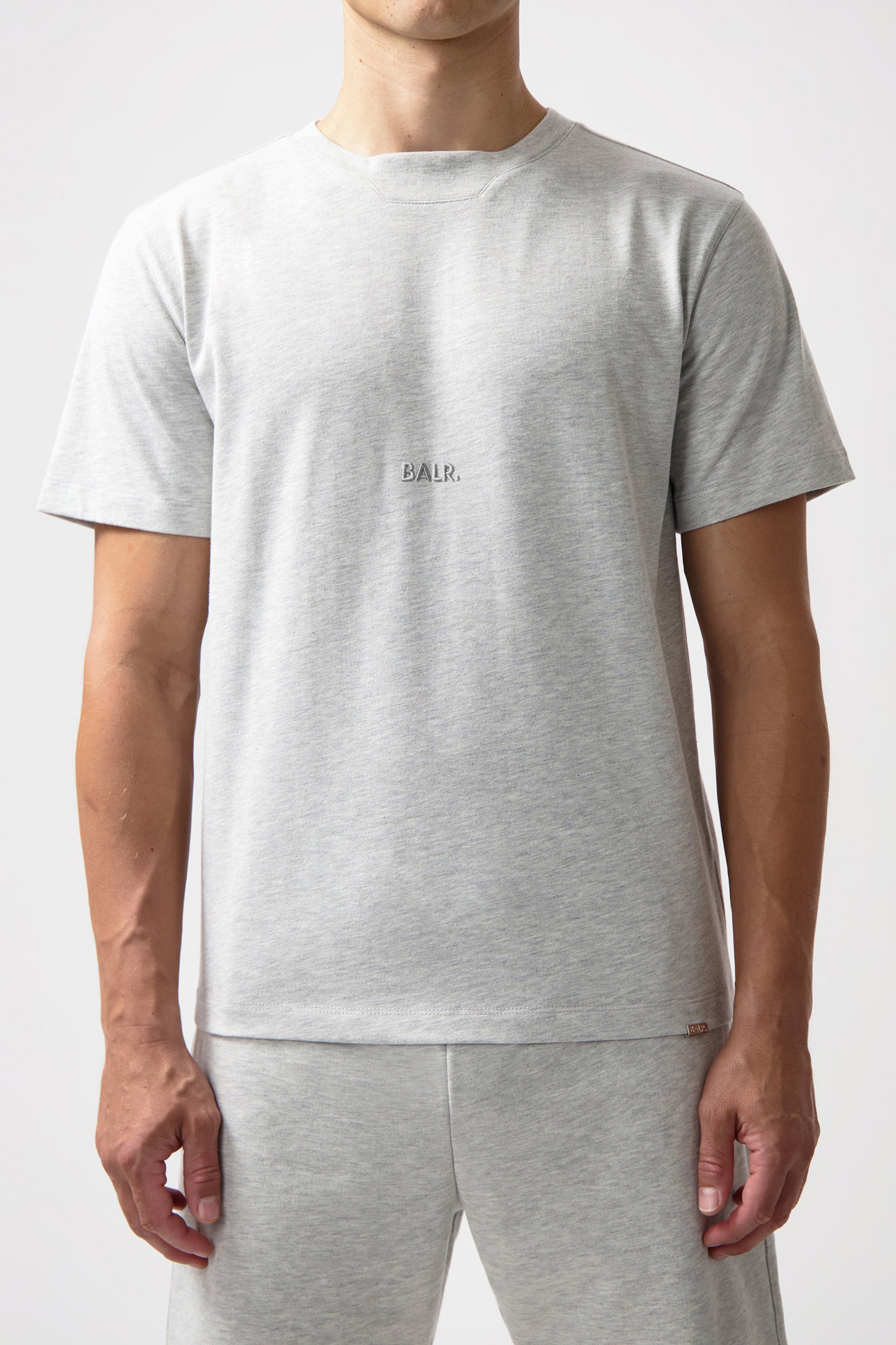 LOGO T-SHIRT LT GREY MELANGE 1