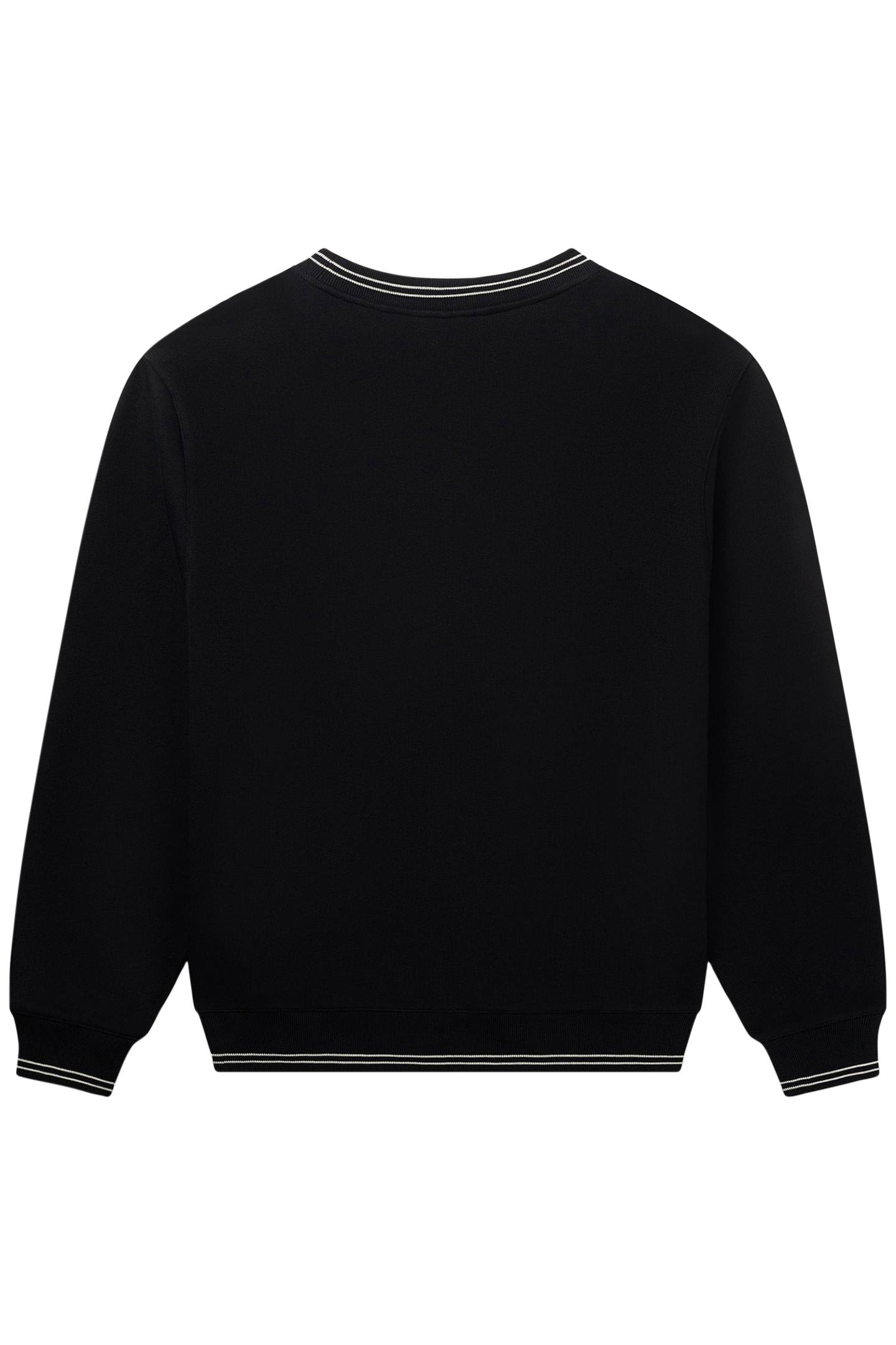 TAPE STRIPED CREWNECK JET BLACK 5