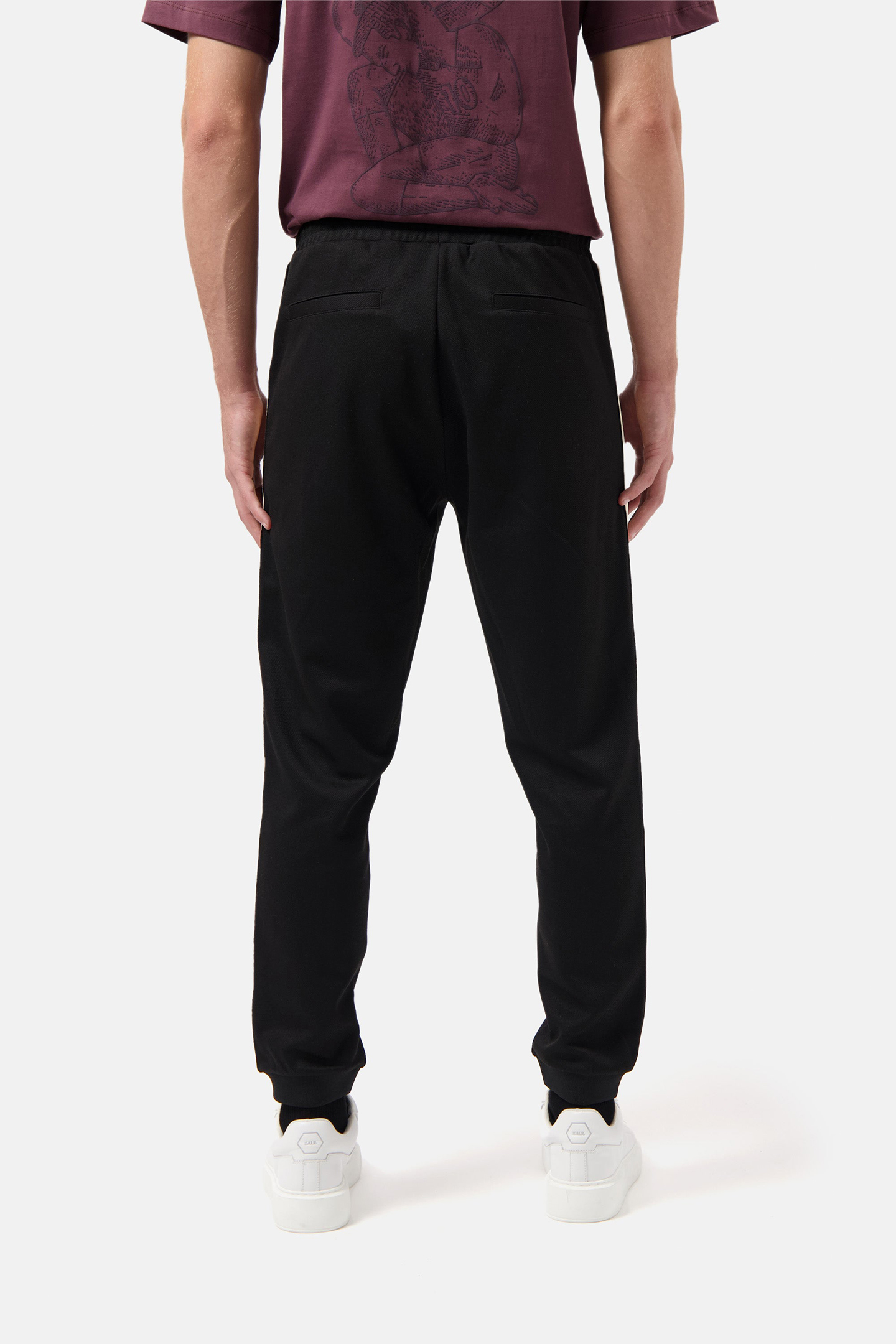 TAPE TRACK SWEATPANTS JET BLACK 2