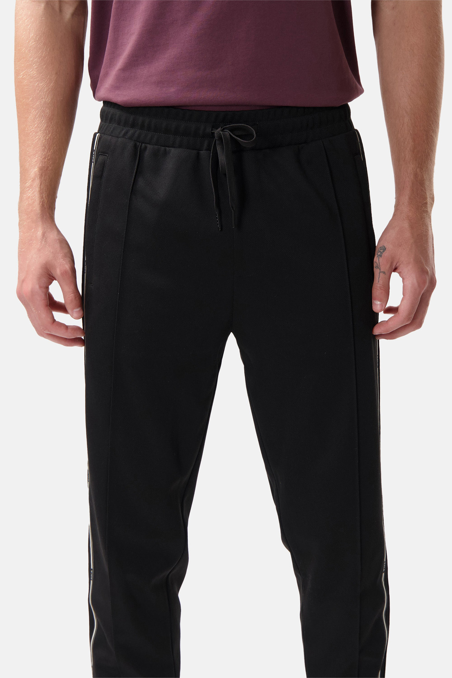 TAPE TRACK SWEATPANTS JET BLACK 5