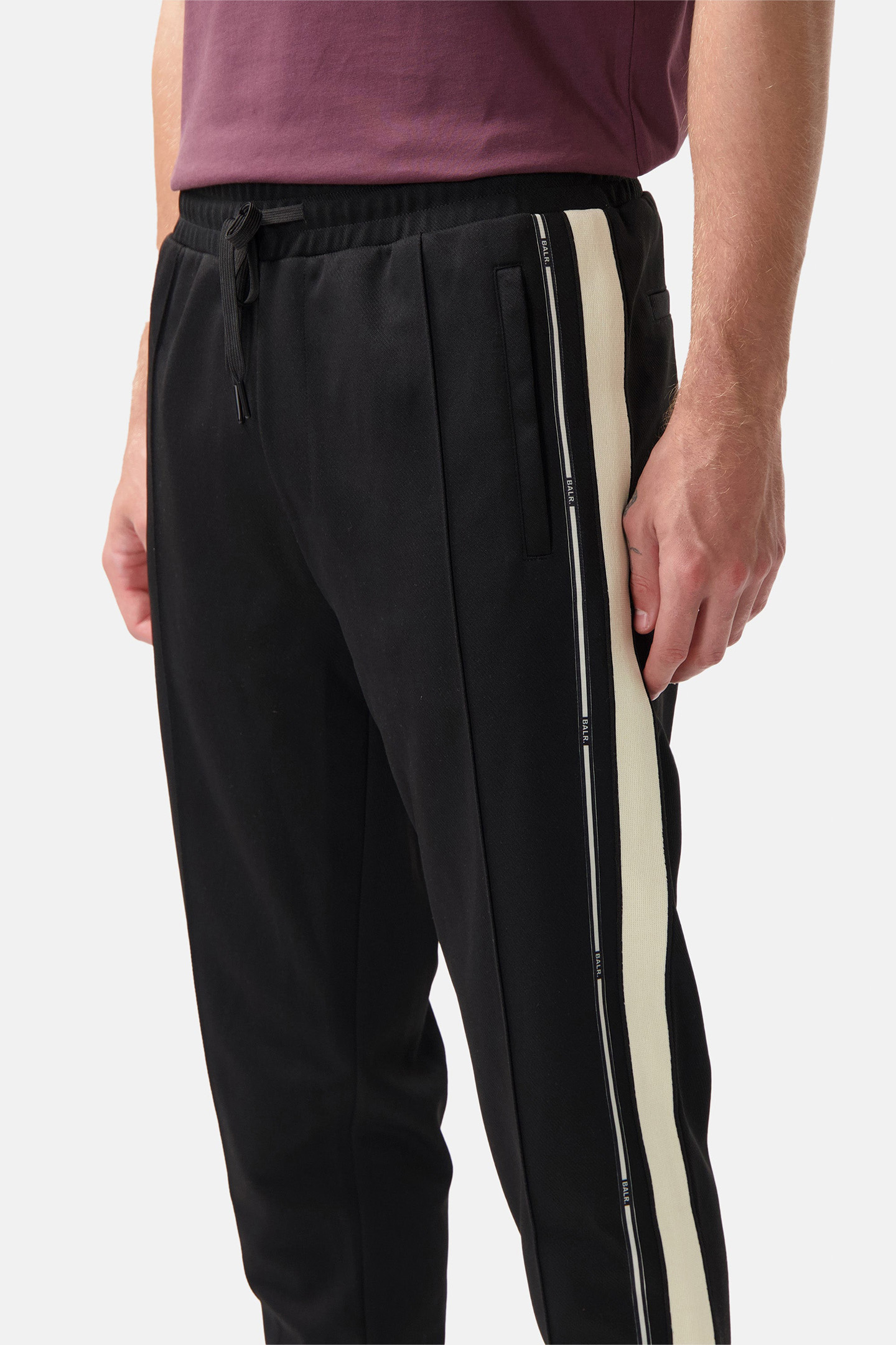 TAPE TRACK SWEATPANTS JET BLACK 6