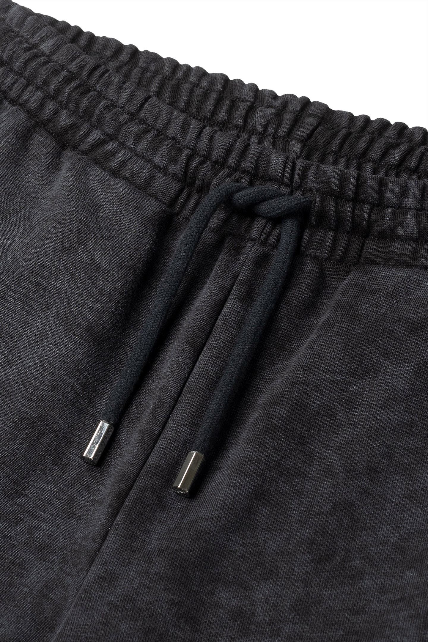 URBAN WASHED SWEAT SHORTS JET BLACK 6