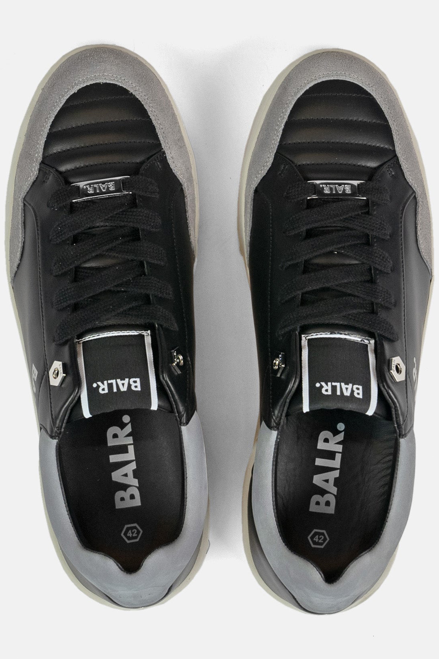 BT LEATHER SNEAKER BLACK/DARK GREY/GREY 2