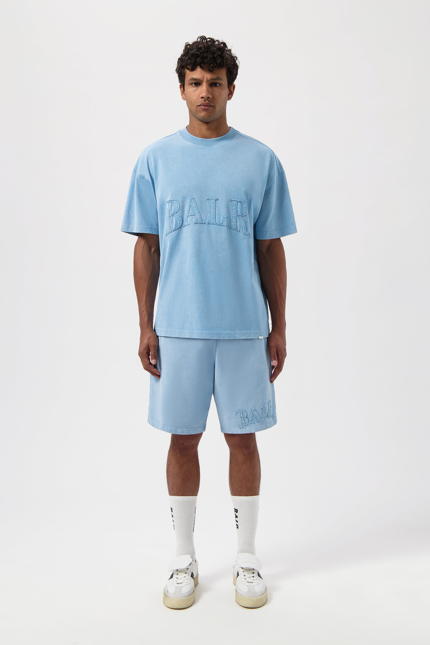 URBAN WASHED BOX T-SHIRT BREEZE BLUE 2