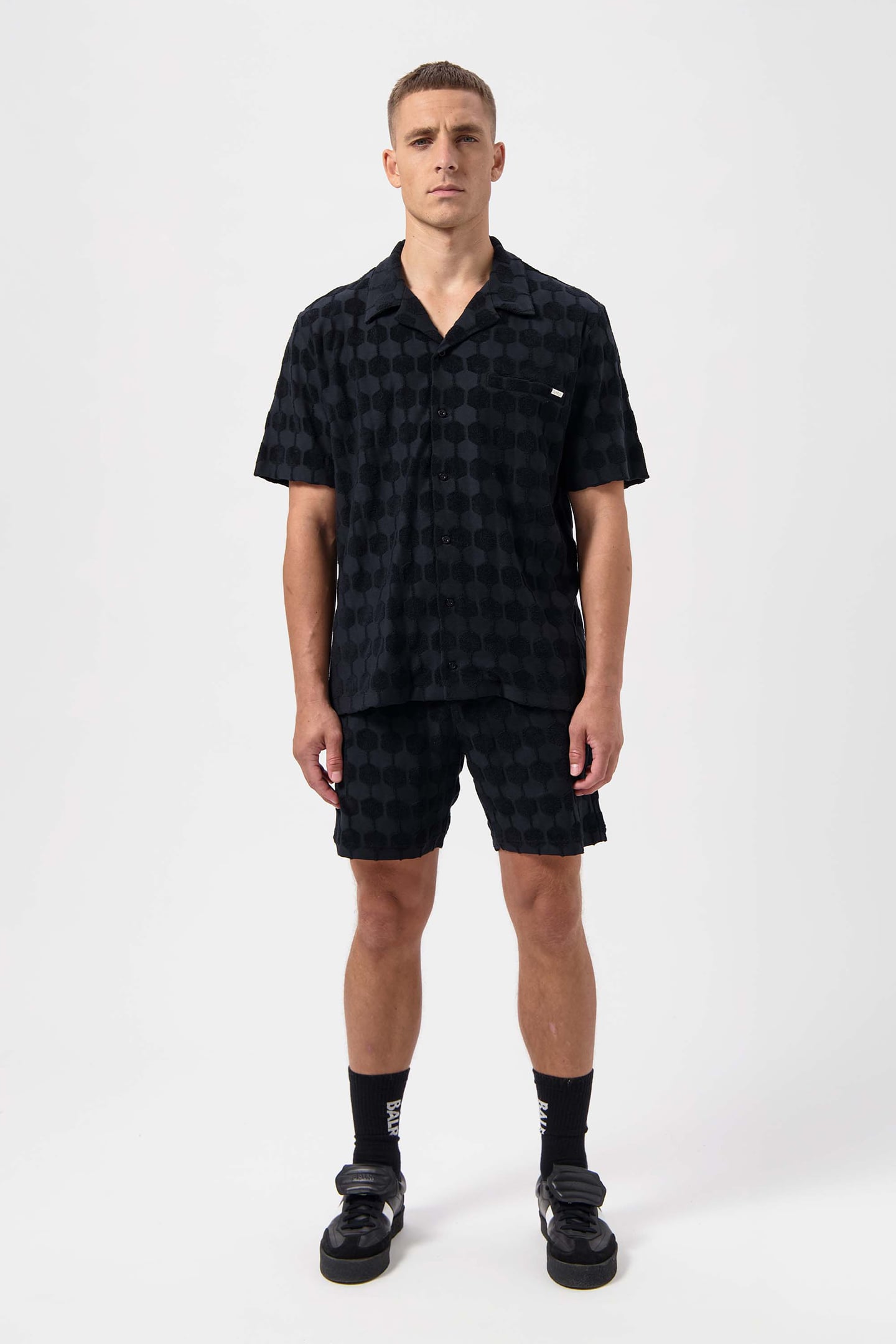 TERRY BOX SHIRT JET BLACK 2