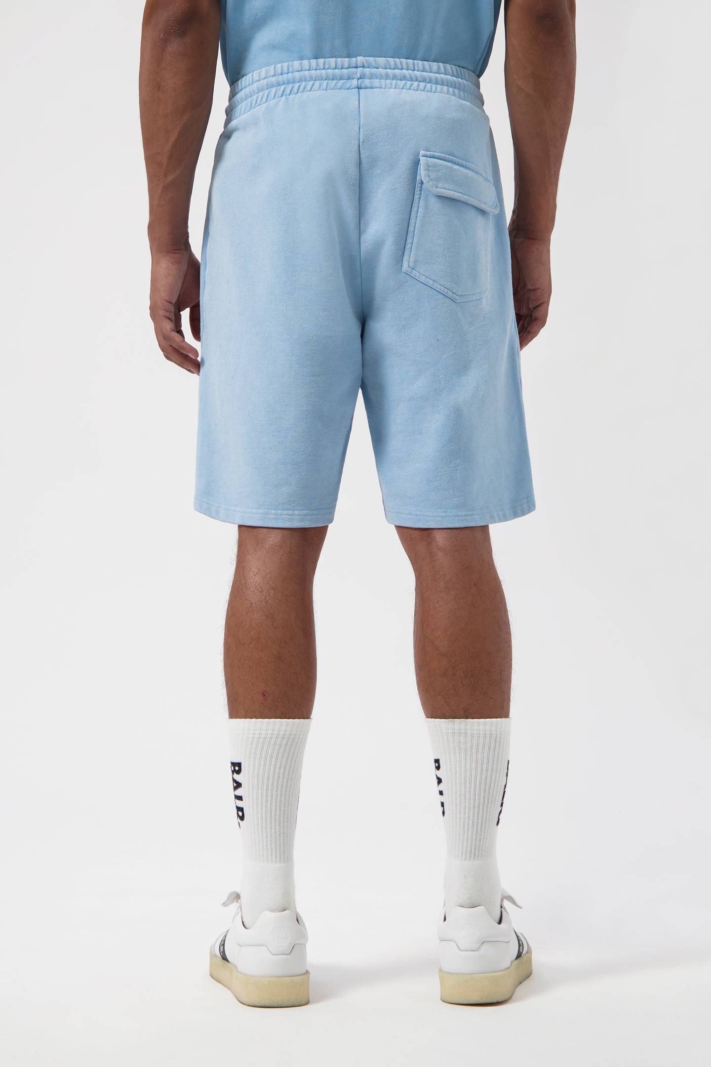 URBAN WASHED SWEAT SHORTS BREEZE BLUE 2