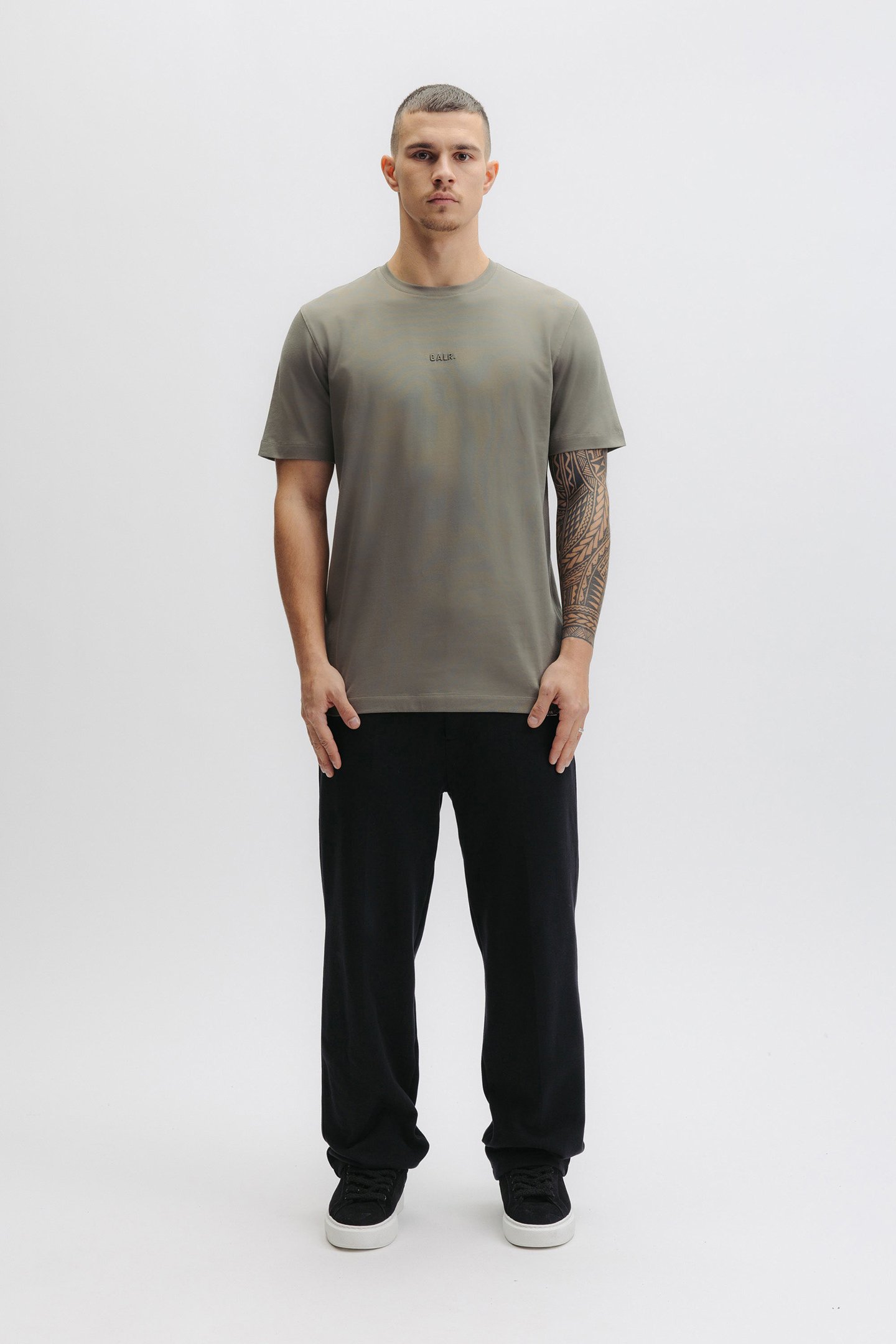 LOGO T-SHIRT SMOKEY GREEN 1