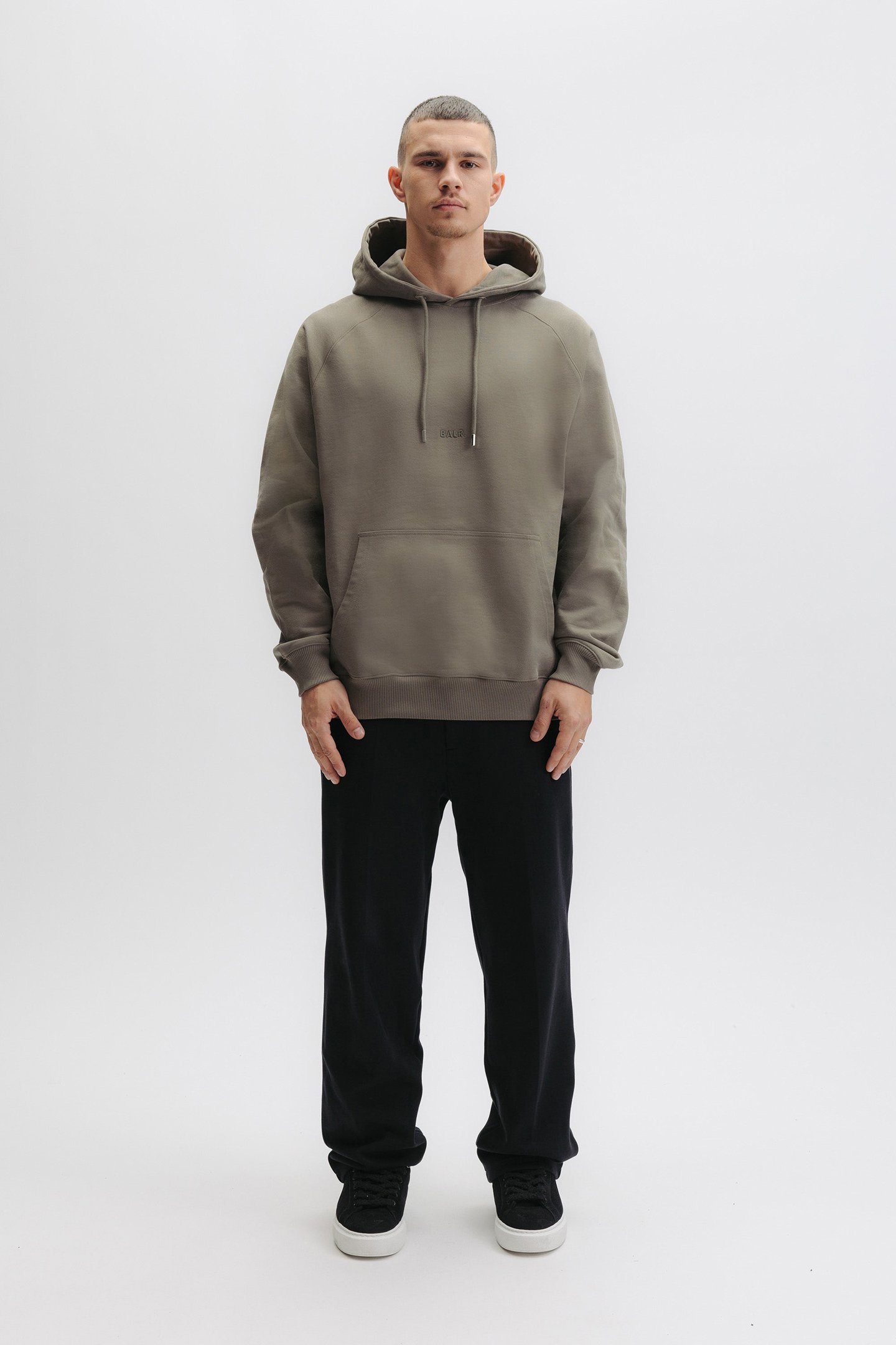 LOGO HOODIE SMOKEY GREEN 1