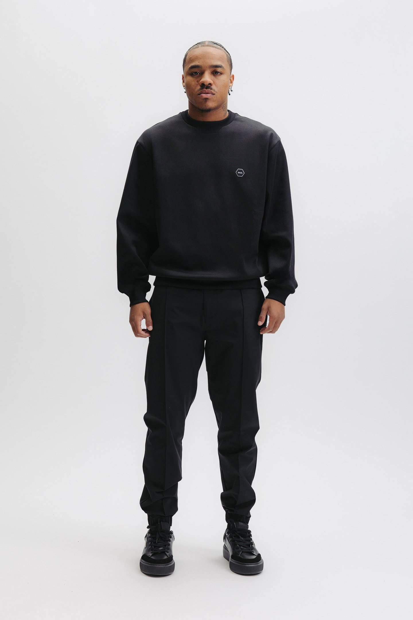 HEX-SERIES CREWNECK JET BLACK 1
