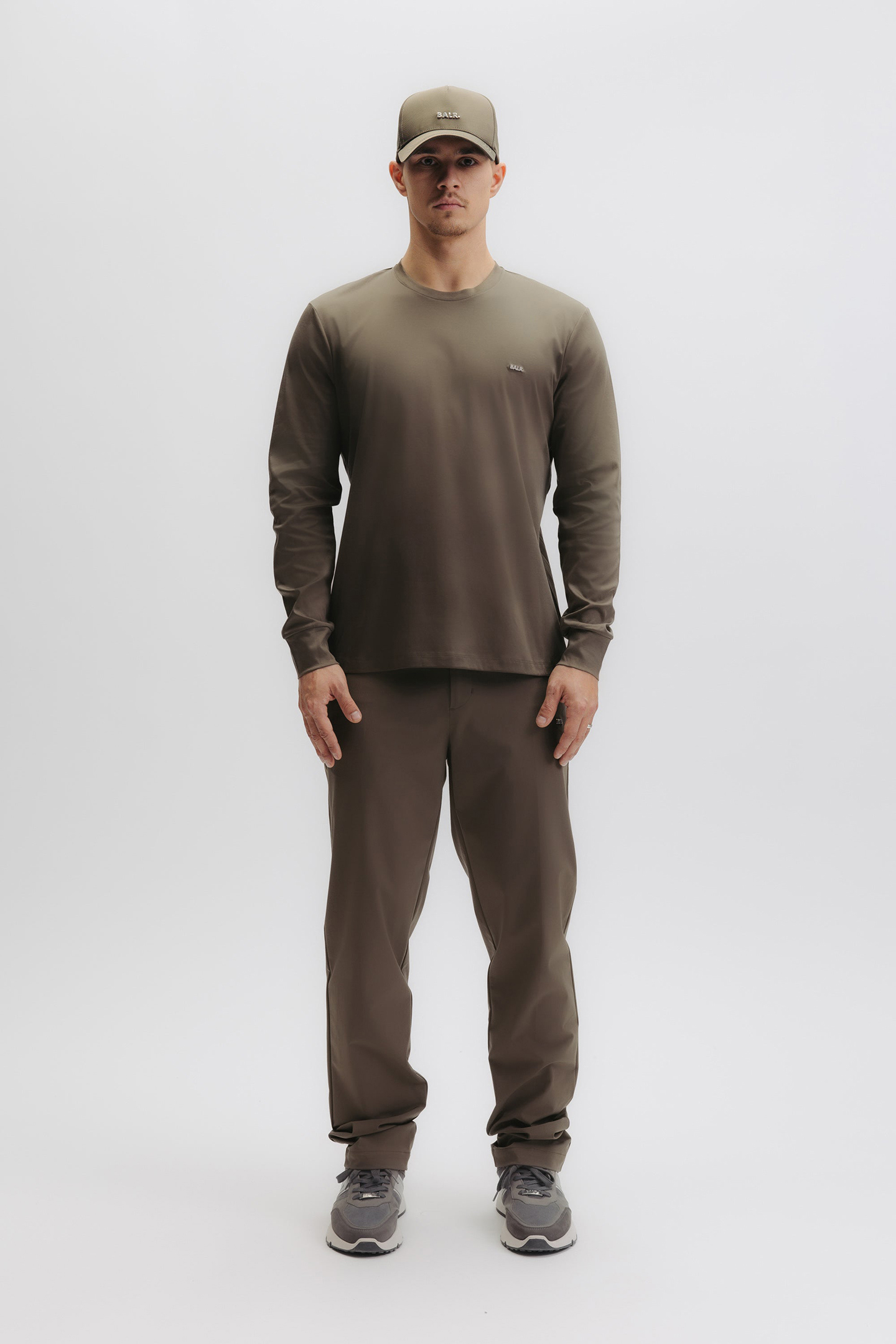 QXI SLIM L/S T-SHIRT TARMAC GREY 1