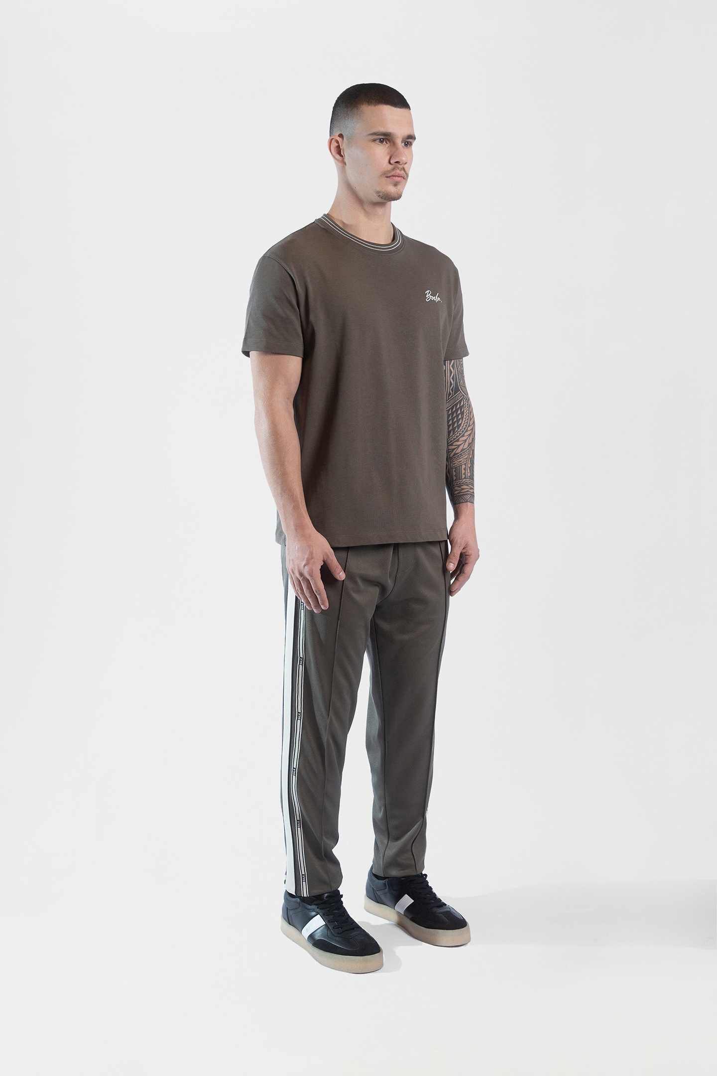 TAPE SCRIPT T-SHIRT TARMAC GREY 5