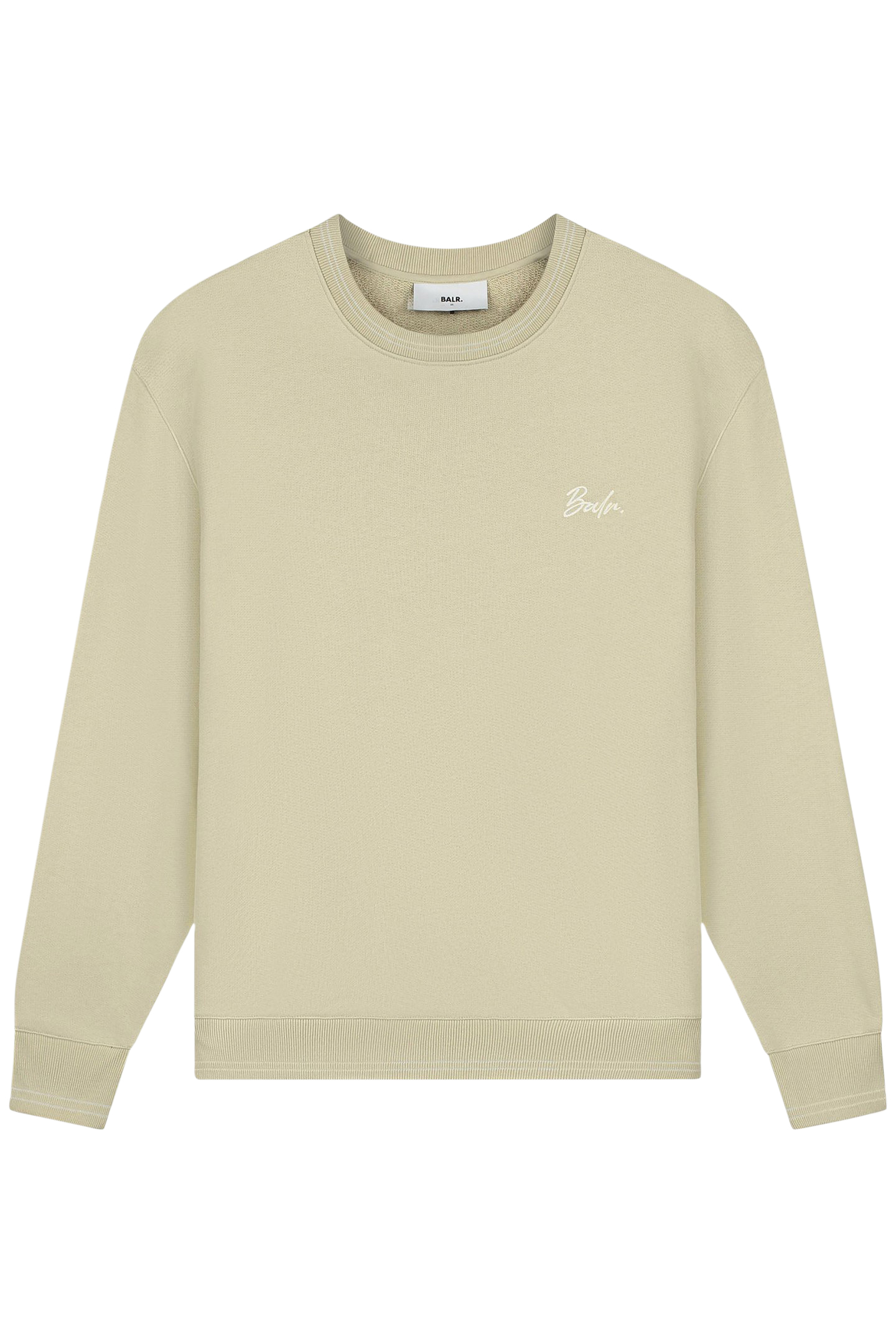 TAPE SCRIPT CREWNECK FEATHER BEIGE 3