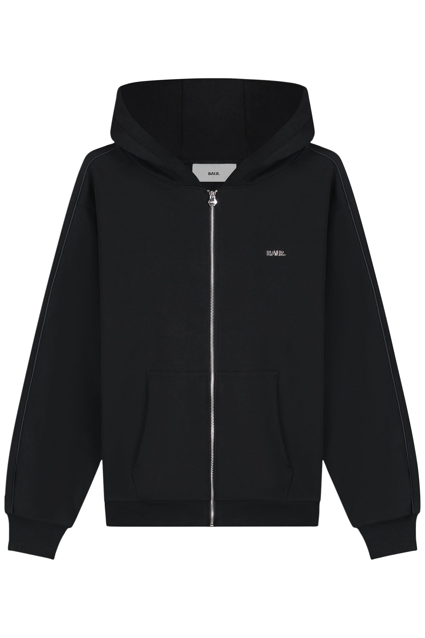 Q SERIES ZIP THROUGH HOODIE JET BLACK 3