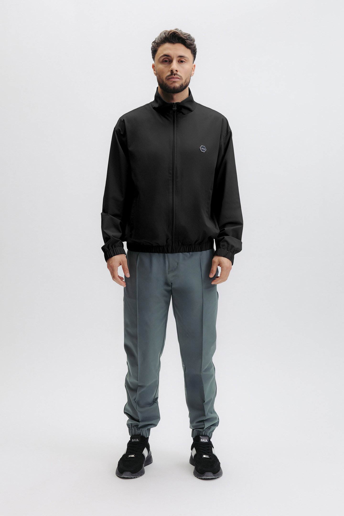 HEX-SERIES BADGE TRACK JACKET JET BLACK 1