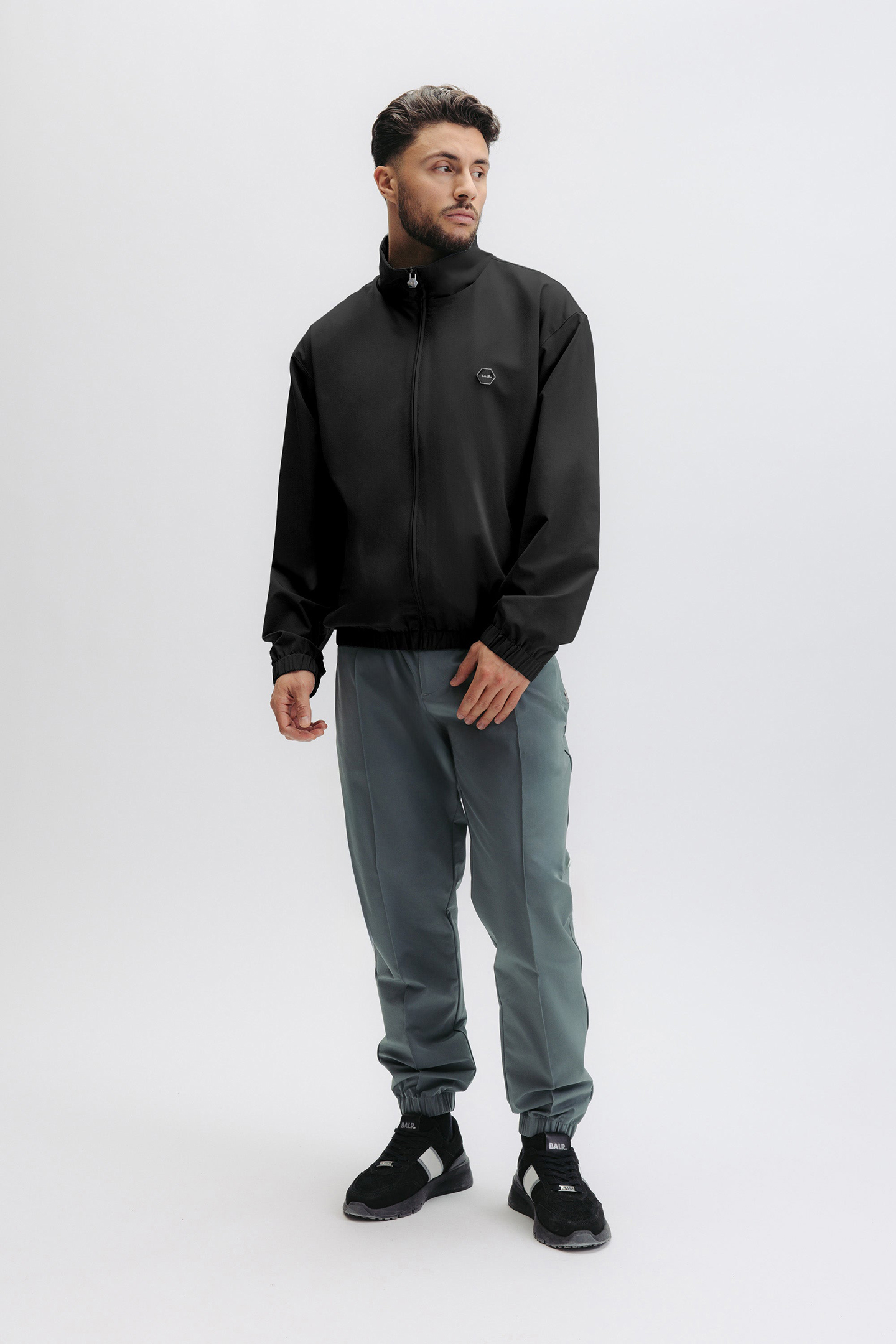 HEX-SERIES BADGE TRACK JACKET JET BLACK 6