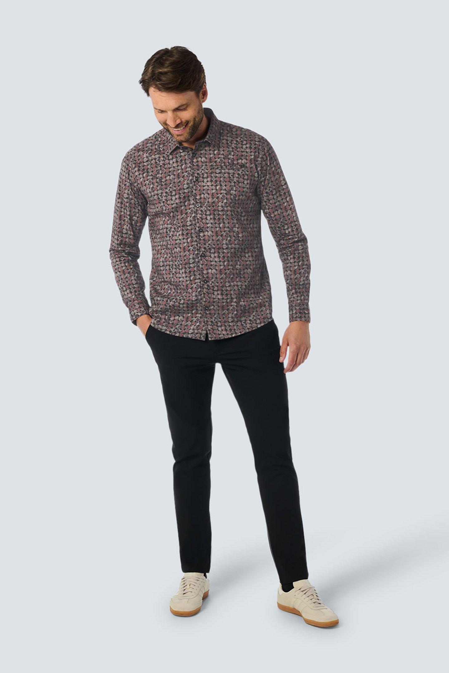 SHIRT STRETCH ALLOVER PRINTED RUSTY 3