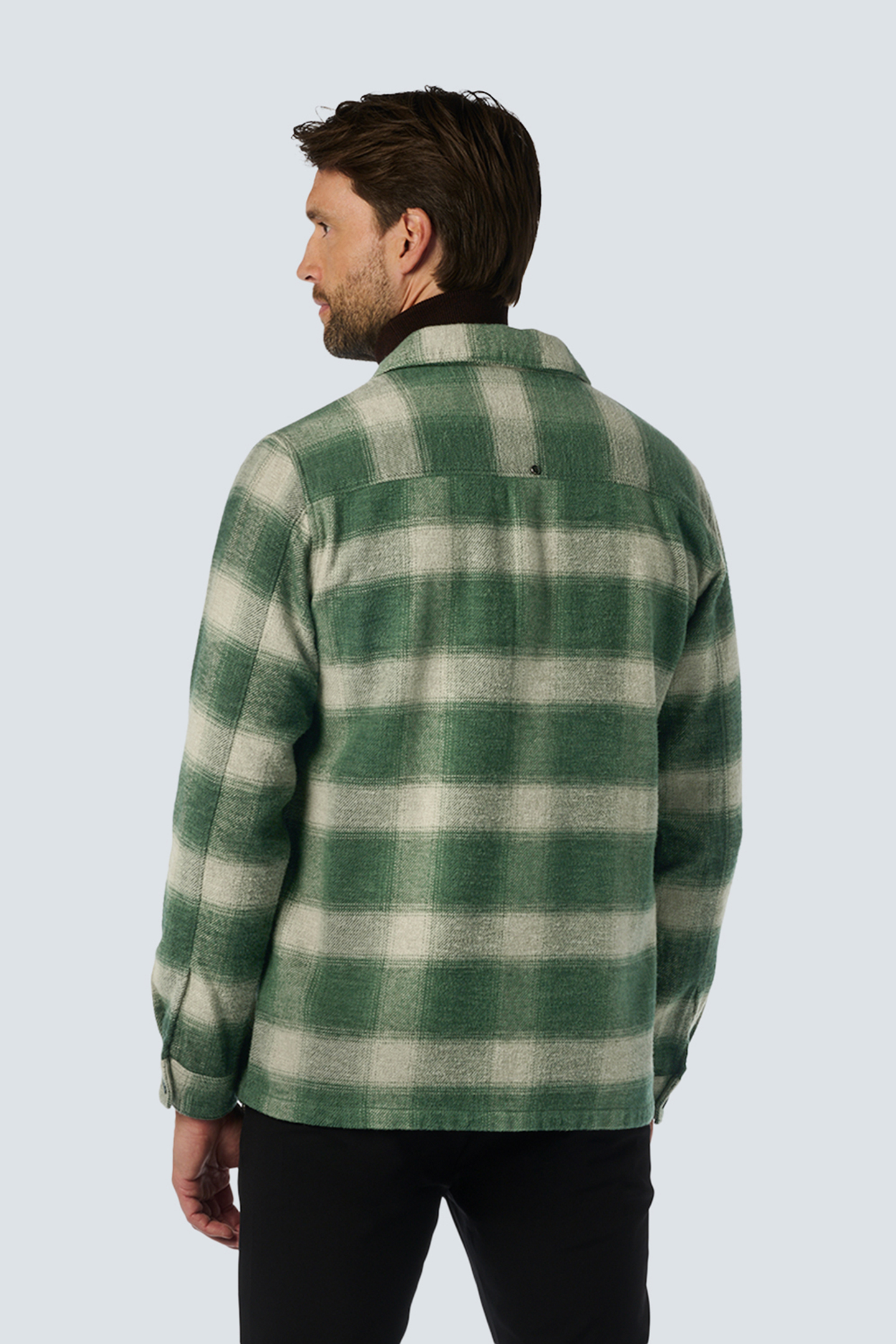 SHIRT CHECK DARK GREEN 2