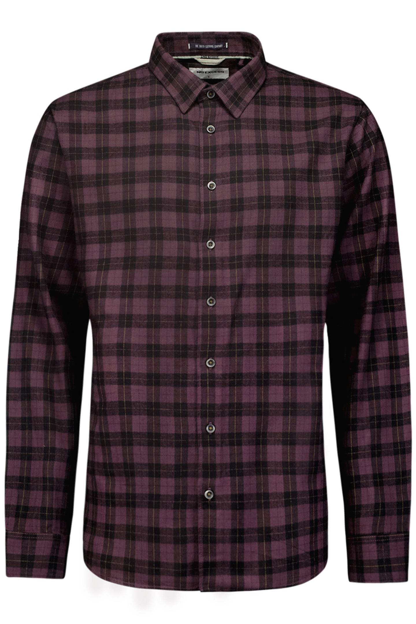 SHIRT CHECK AUBERGINE 4