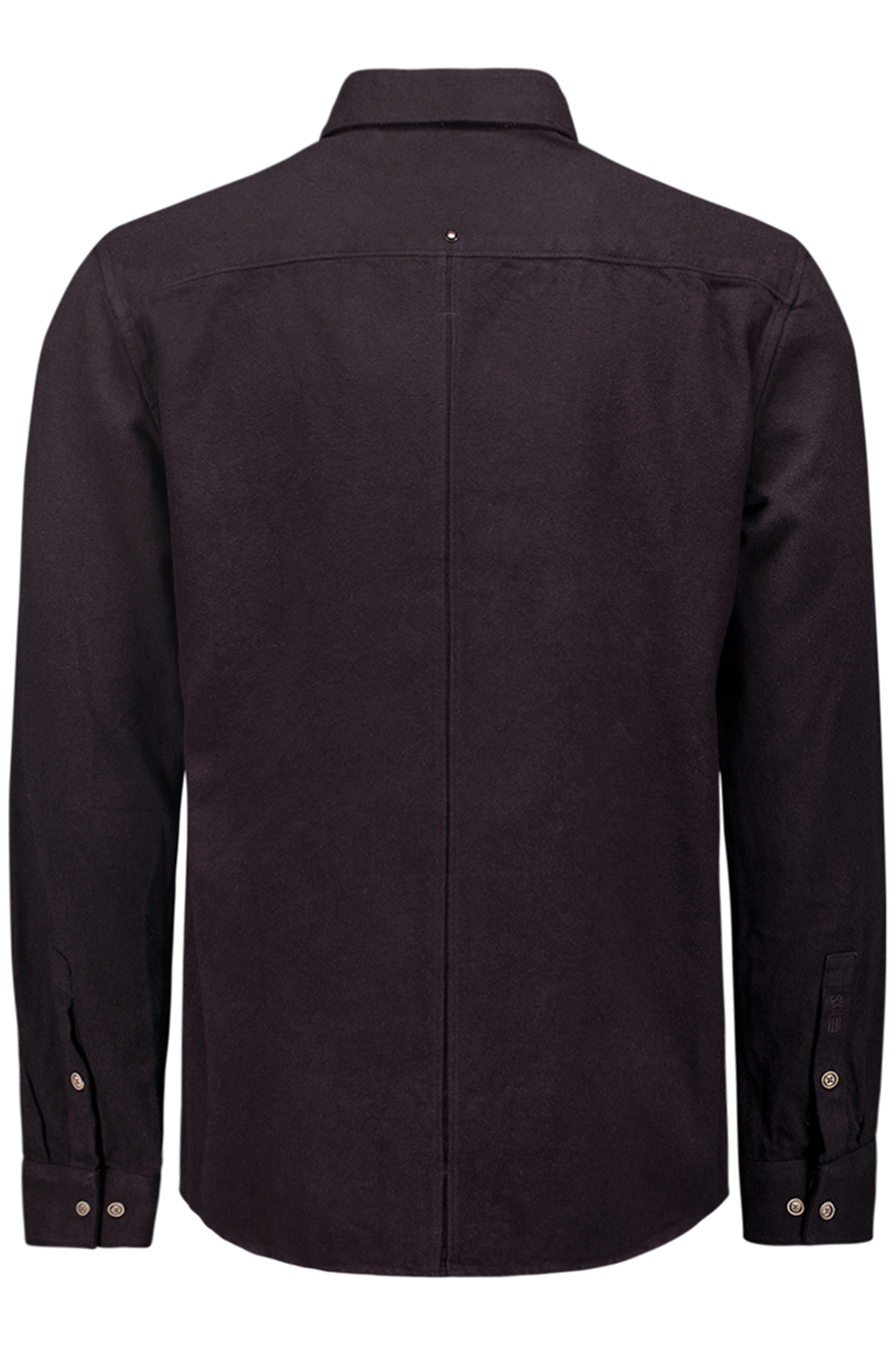 SHIRT CHECK2 COLOURED TWILL AUBERGINE 5