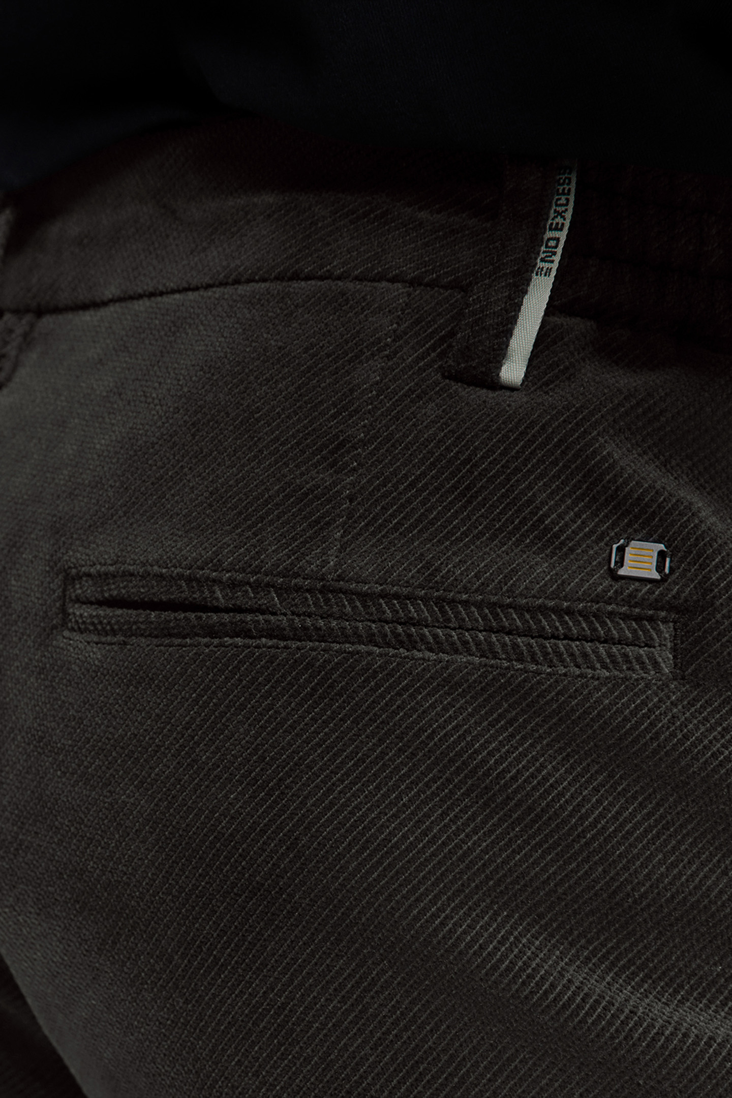 PANTS CORDUROY TWILL MOTORBLACK 7