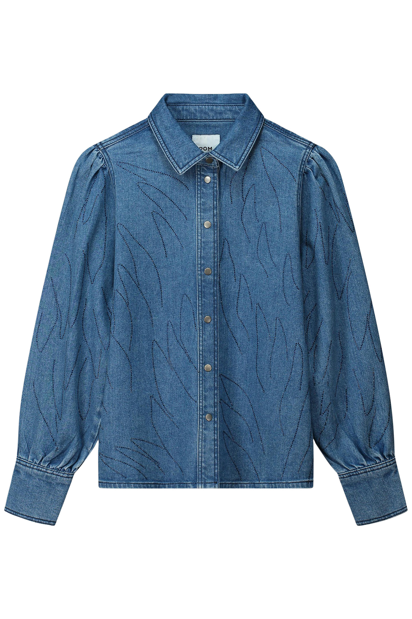 BLOUSE - DENIM RHINESTONES 3